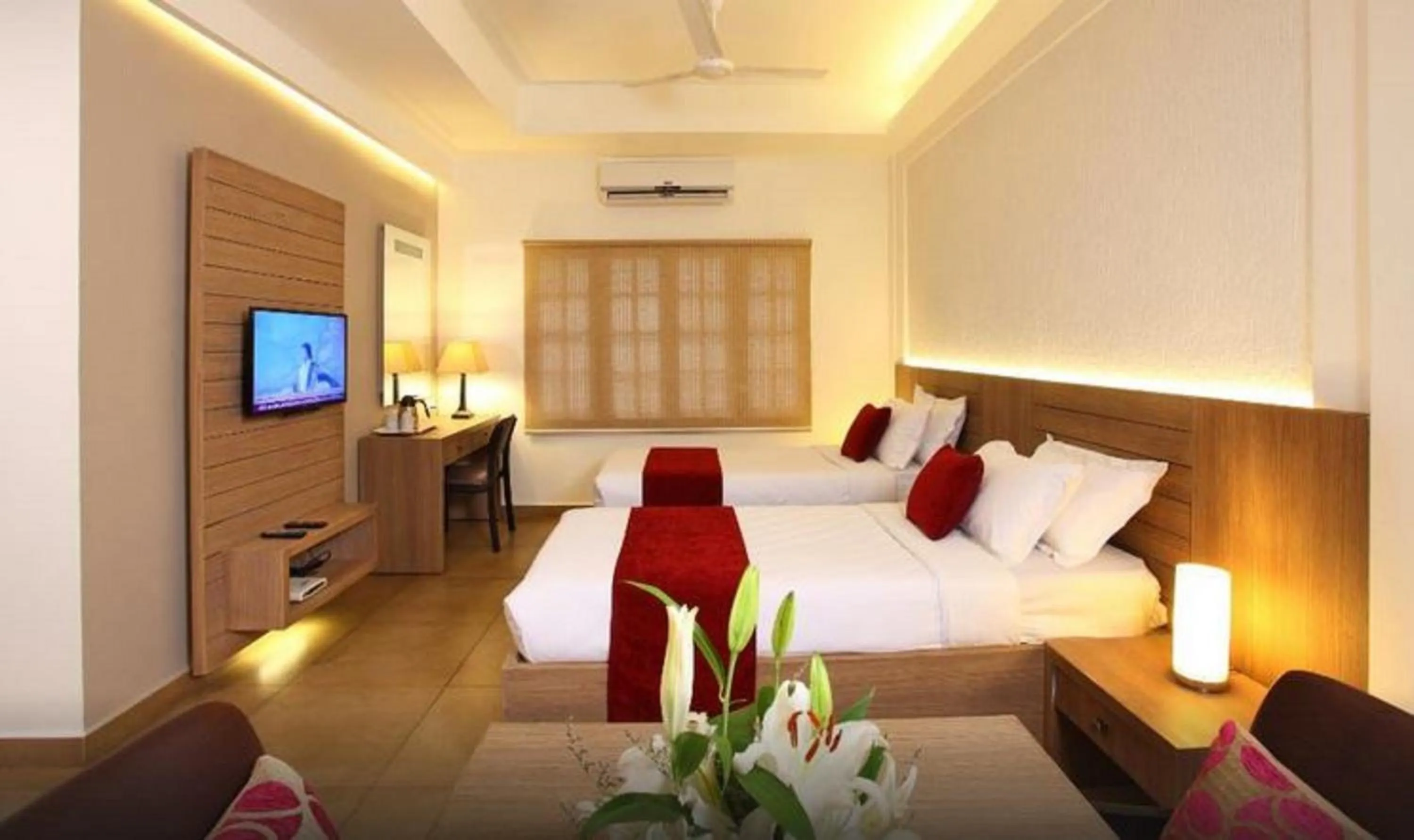 Bed in Hotel Luciya Palace