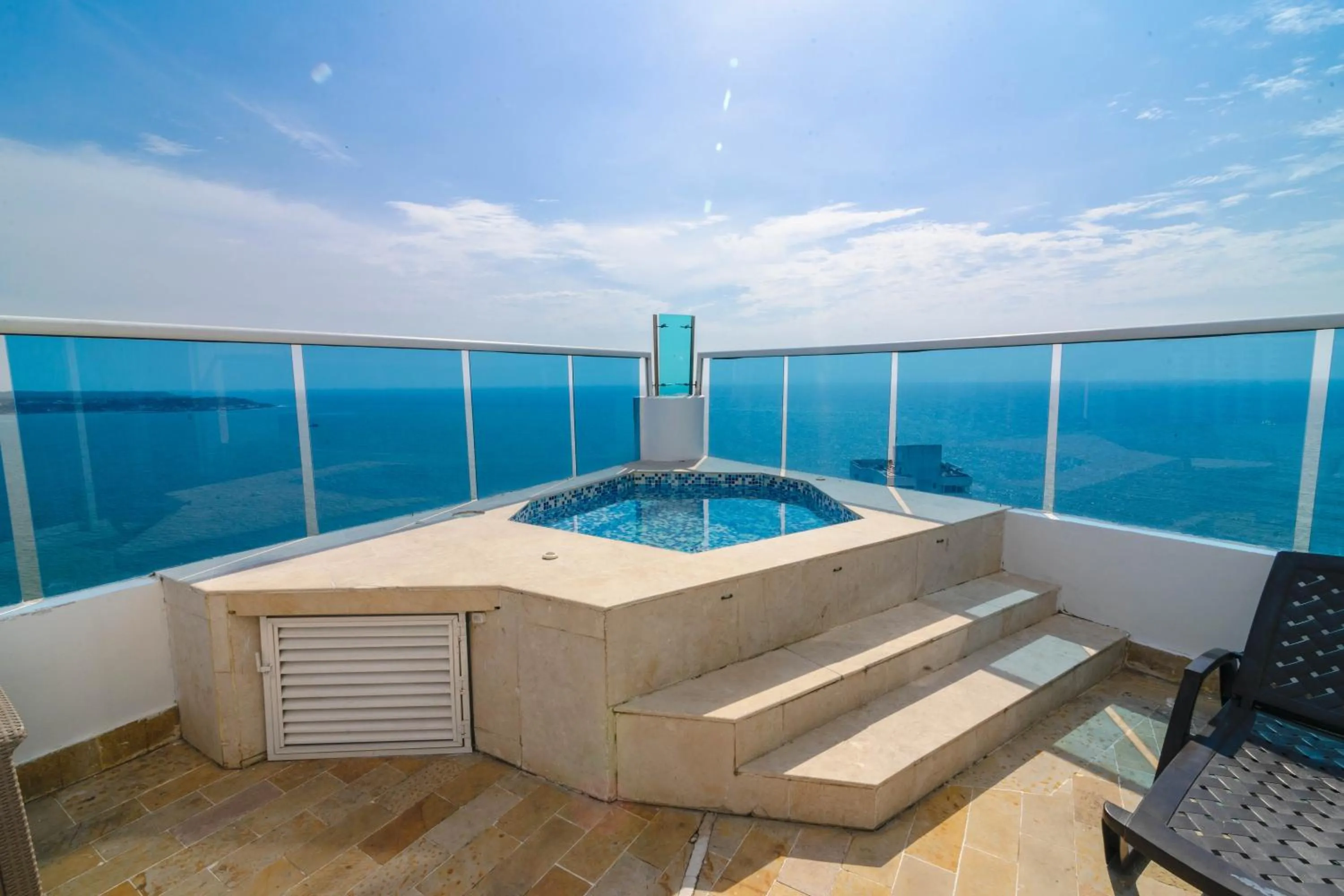 Balcony/Terrace in Apartamento Unik Cartagena Edificio Poseidón