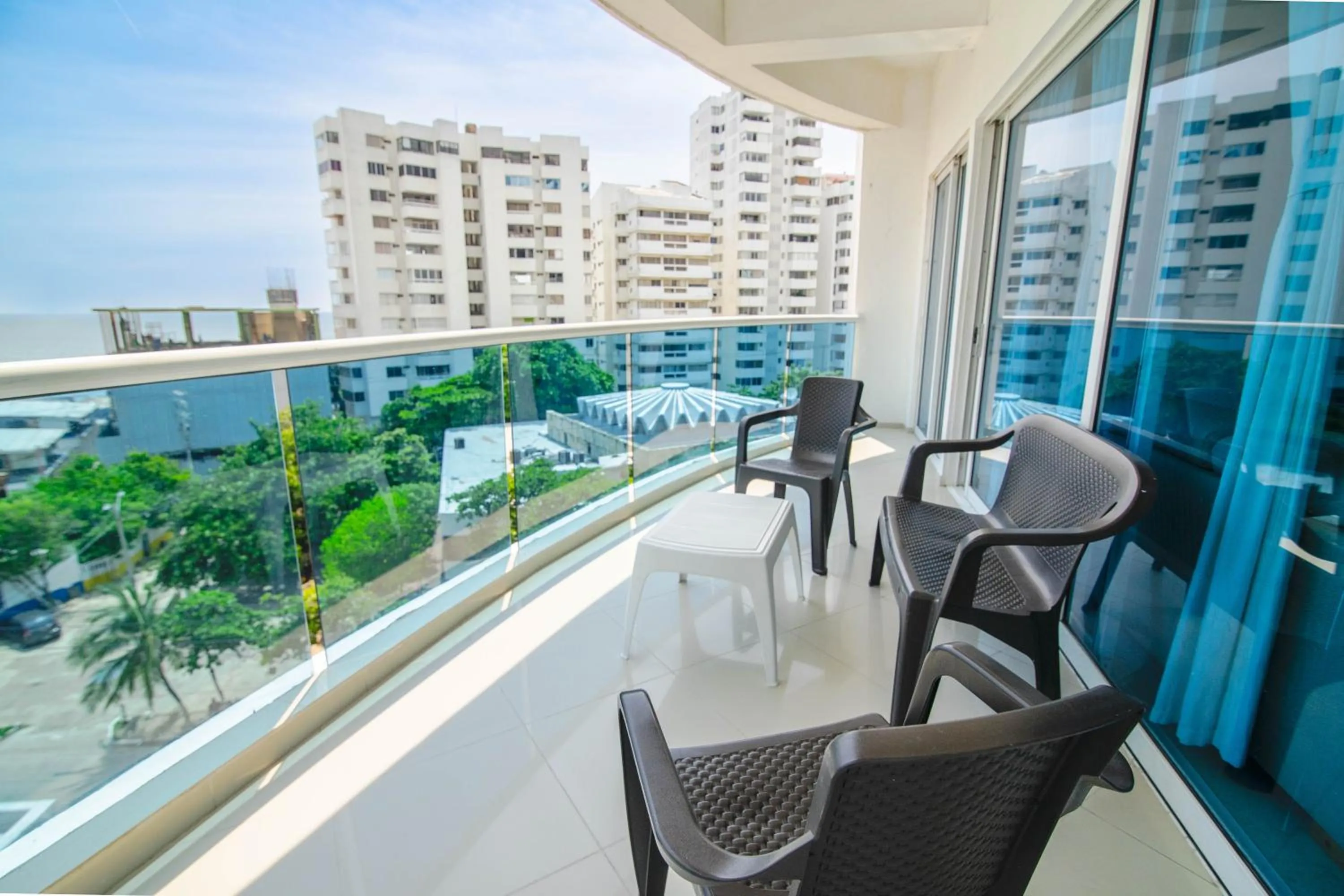 Balcony/Terrace in Apartamento Unik Cartagena Edificio Poseidón