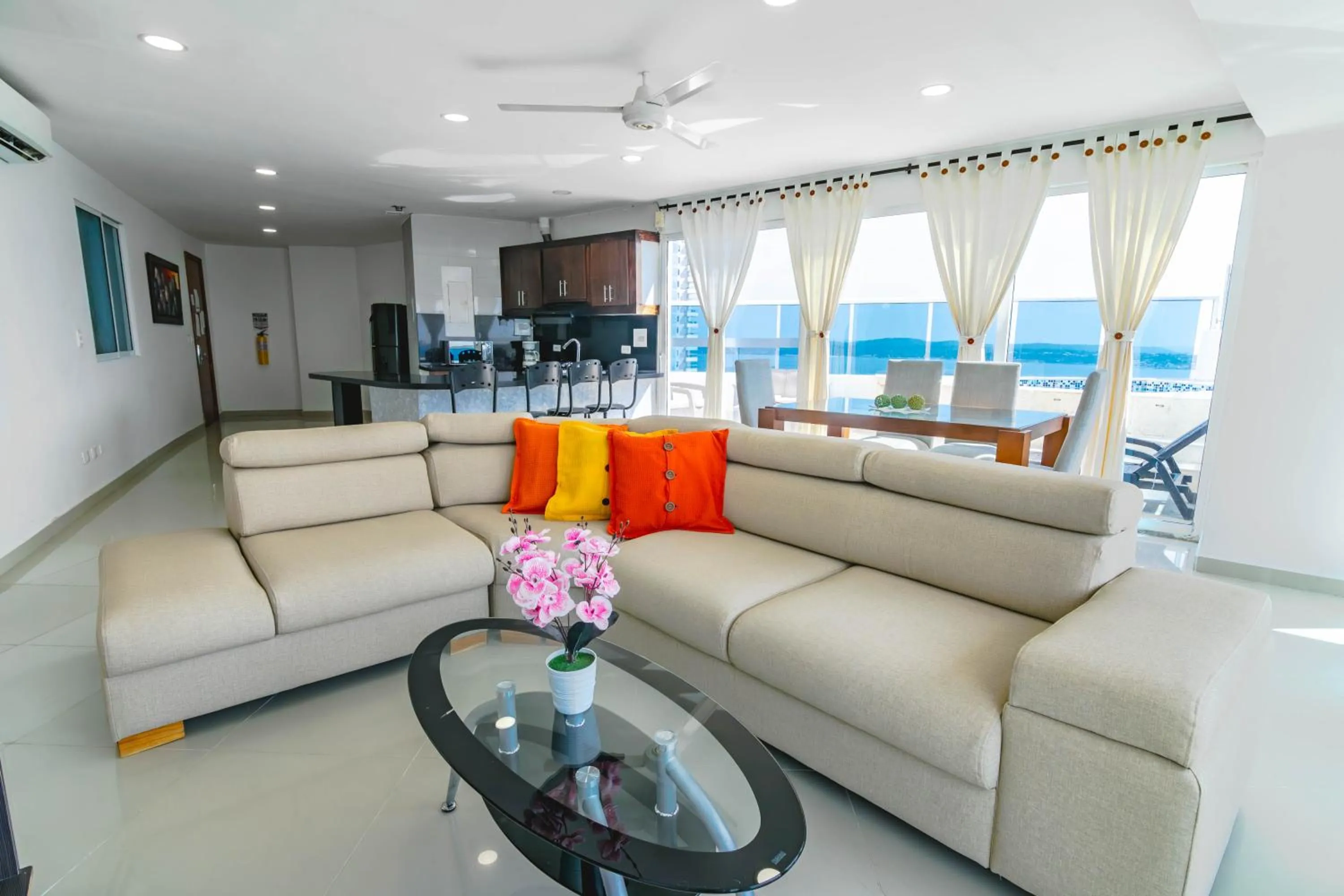 Living room in Apartamento Unik Cartagena Edificio Poseidón