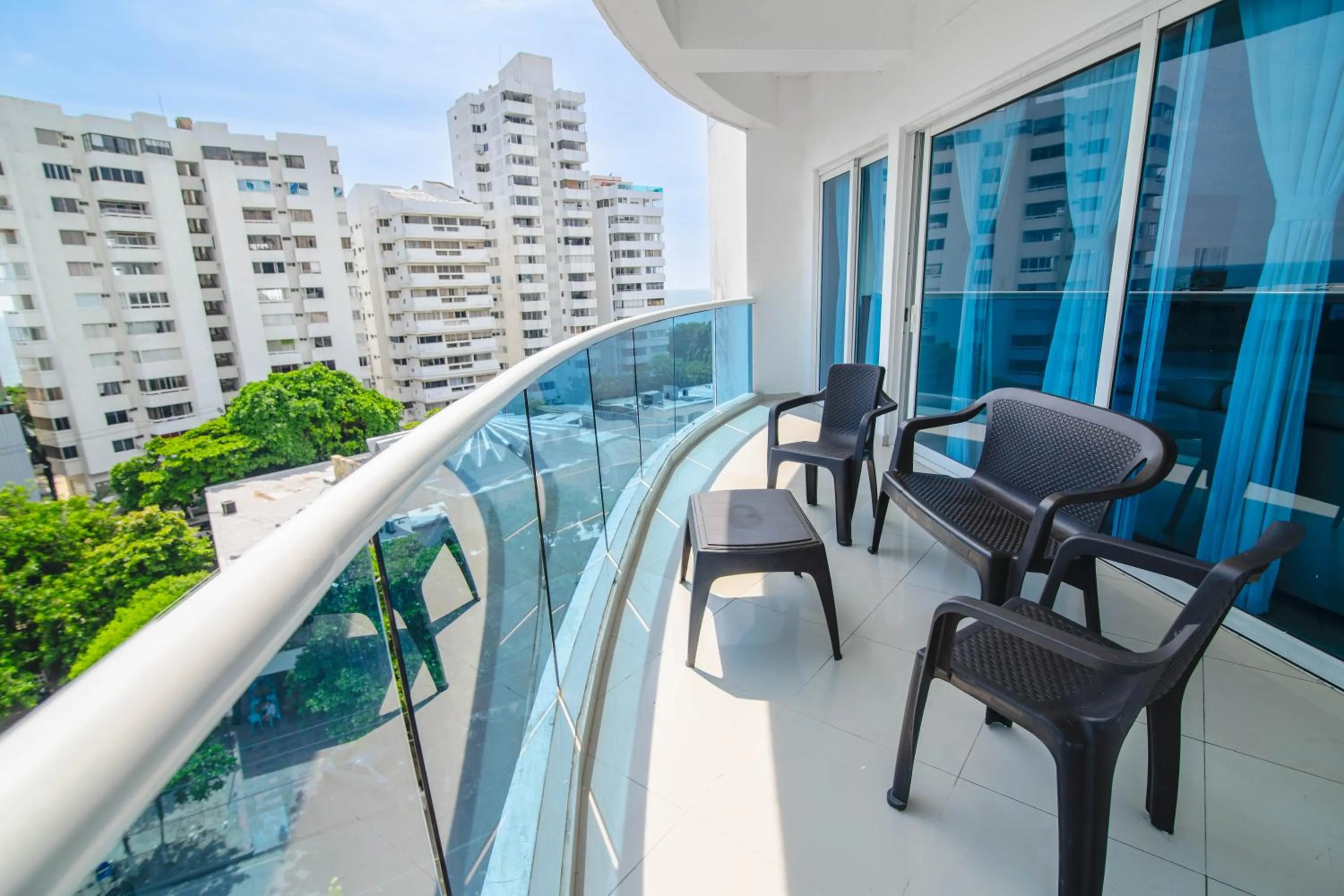 Balcony/Terrace in Apartamento Unik Cartagena Edificio Poseidón