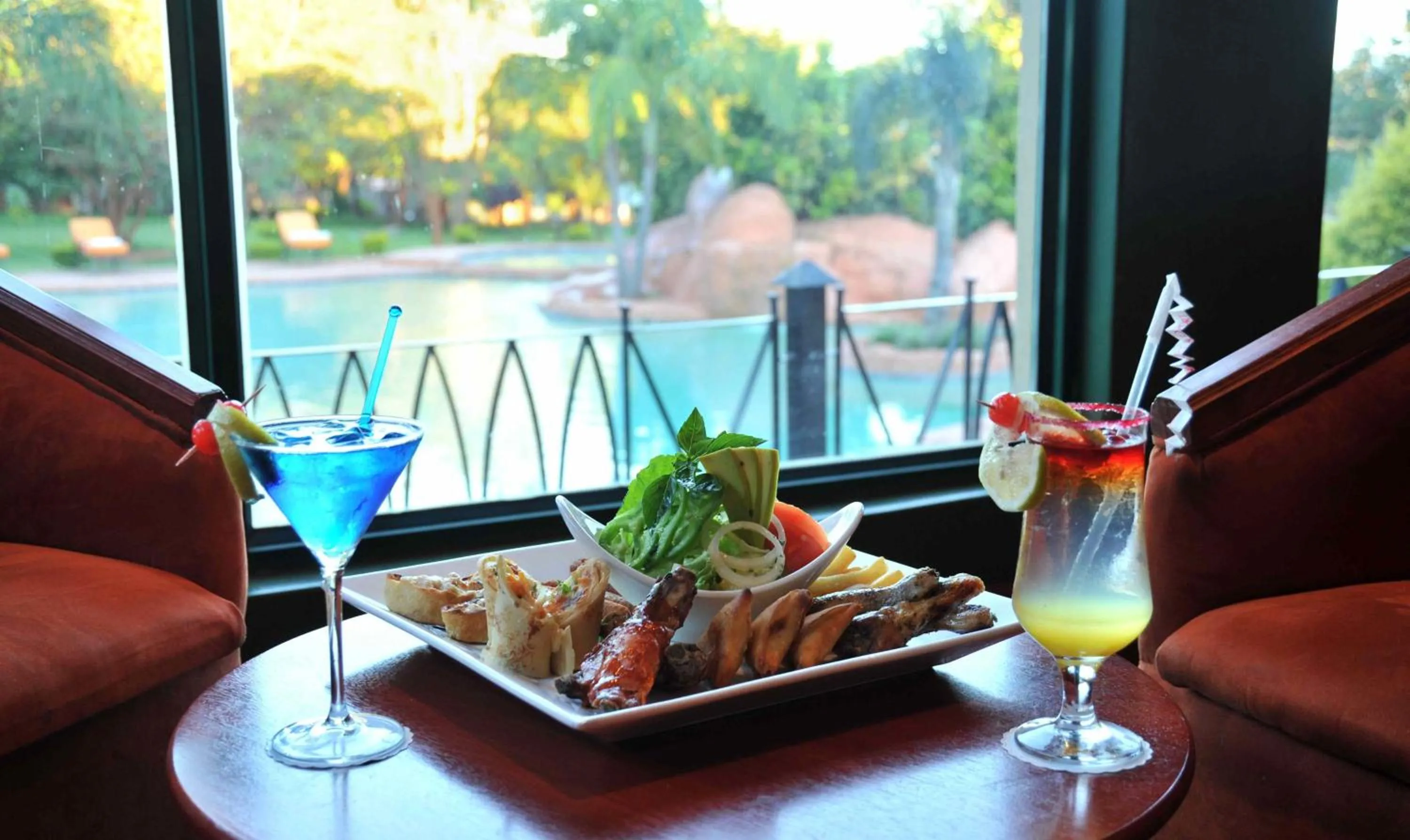Food close-up in M'kango Golfview Hotel