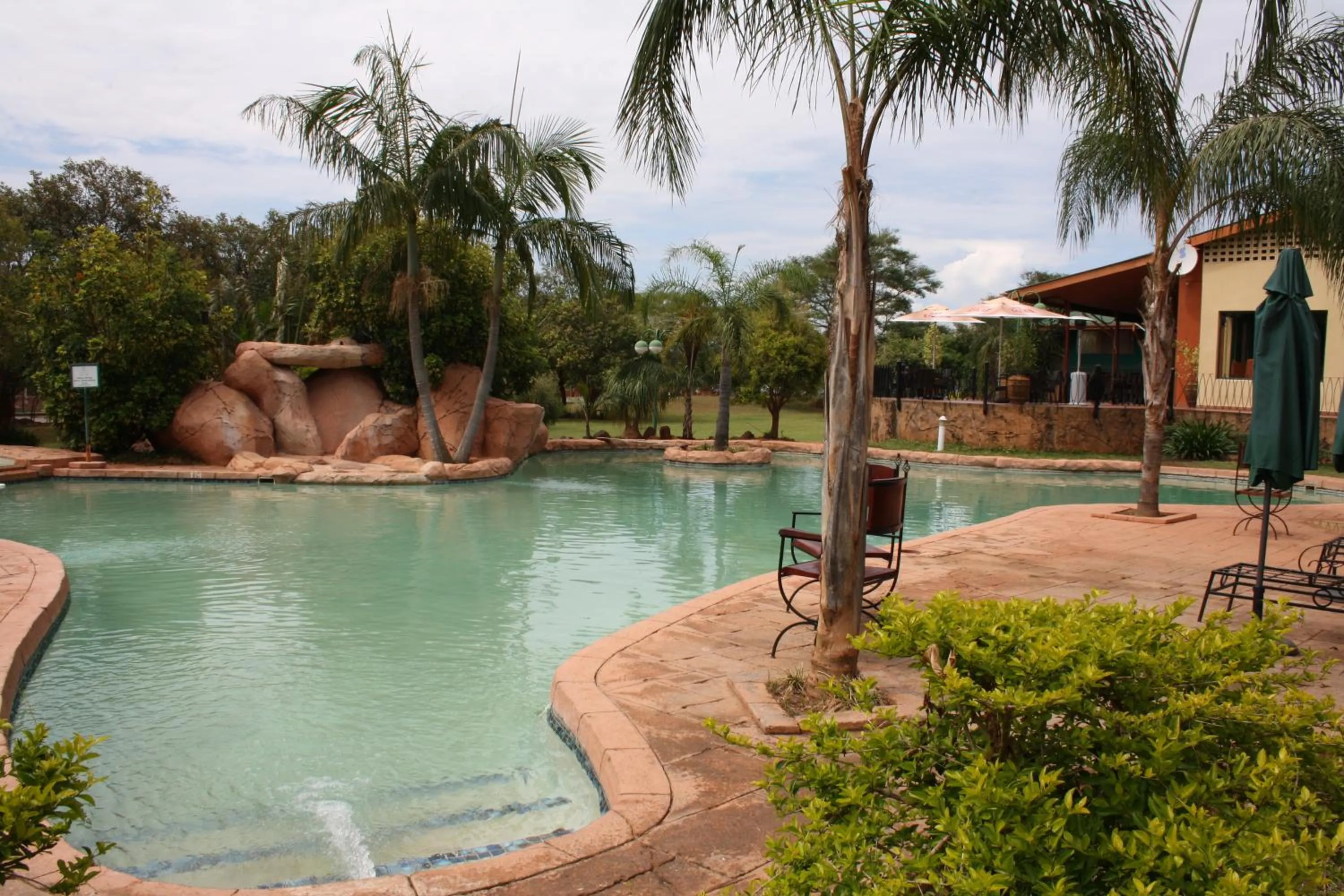 Patio in M'kango Golfview Hotel
