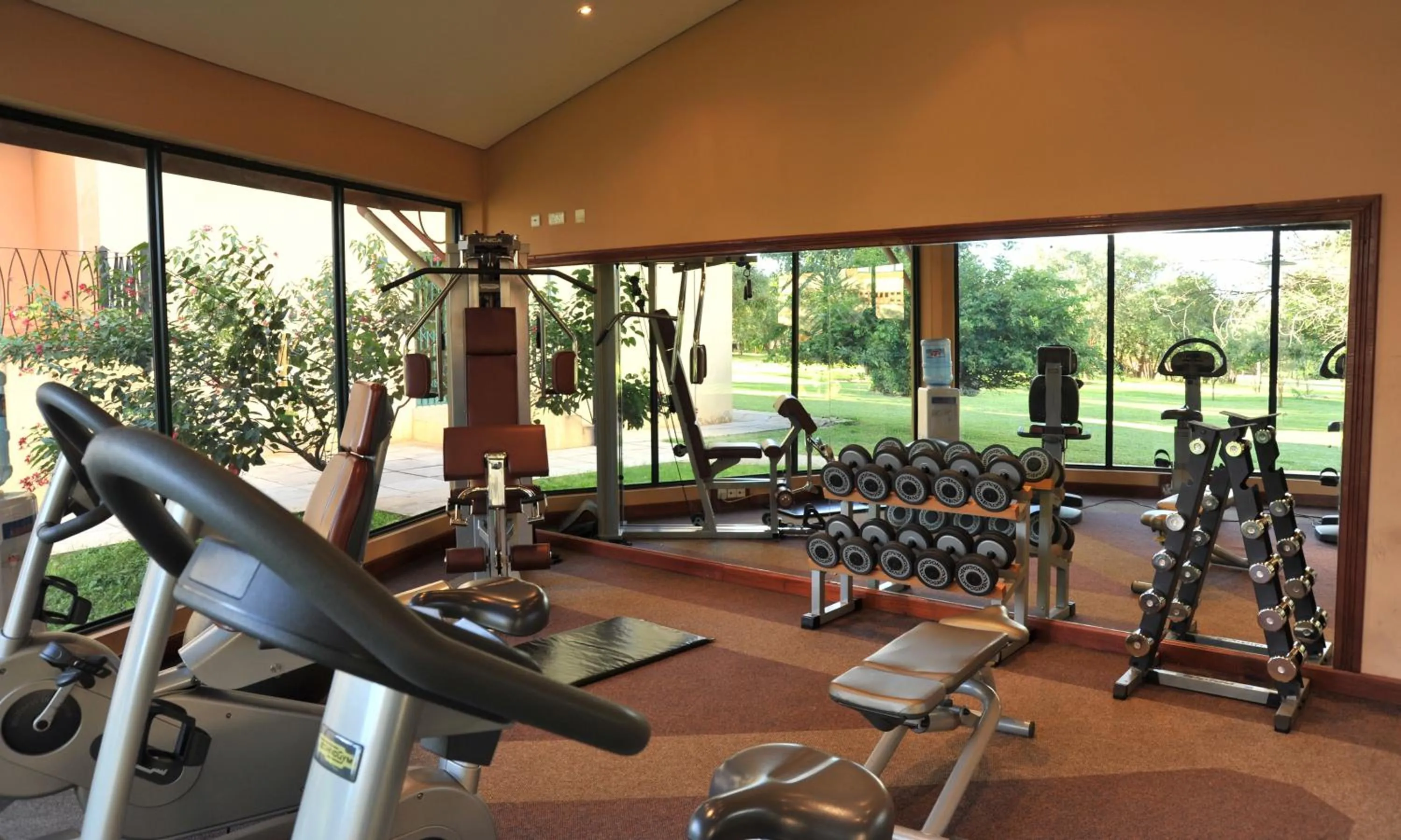 Fitness centre/facilities in M'kango Golfview Hotel