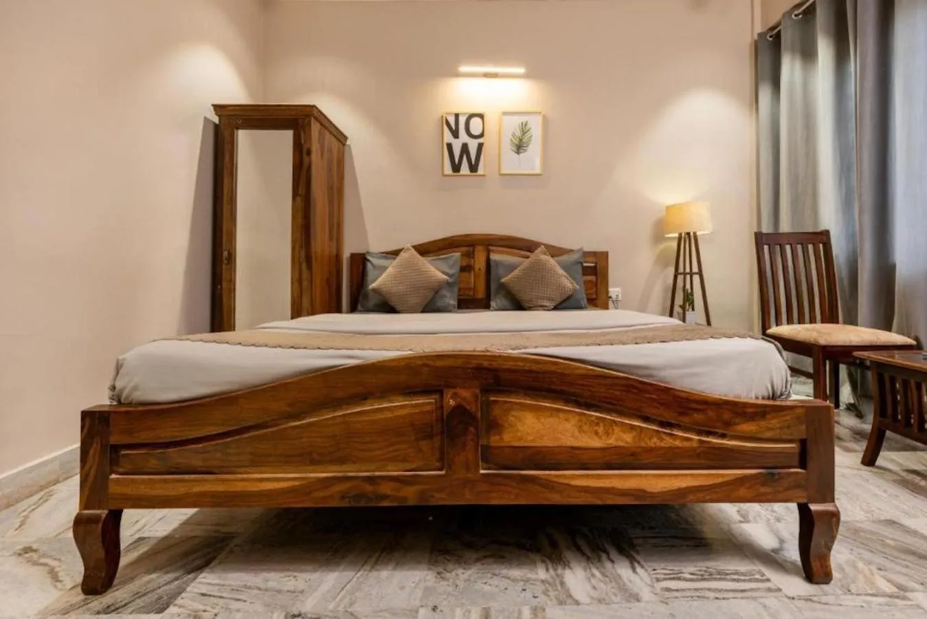 Bedroom, Bed in J Startup House, Jaipur - C Scheme