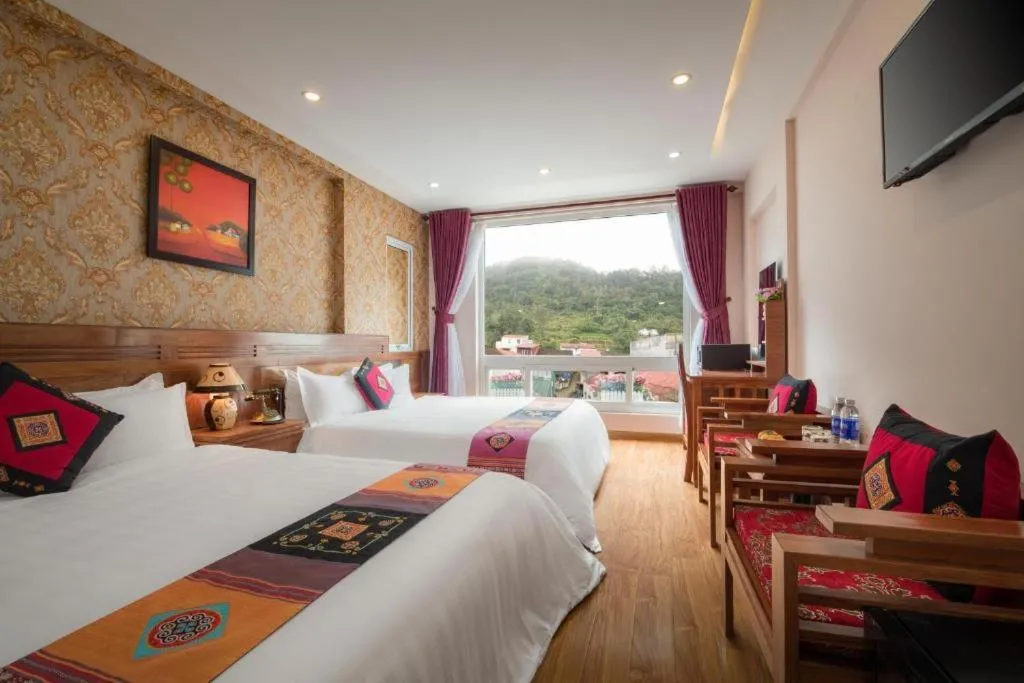 Quadruple Room in Saparis Station Hostel & Travel