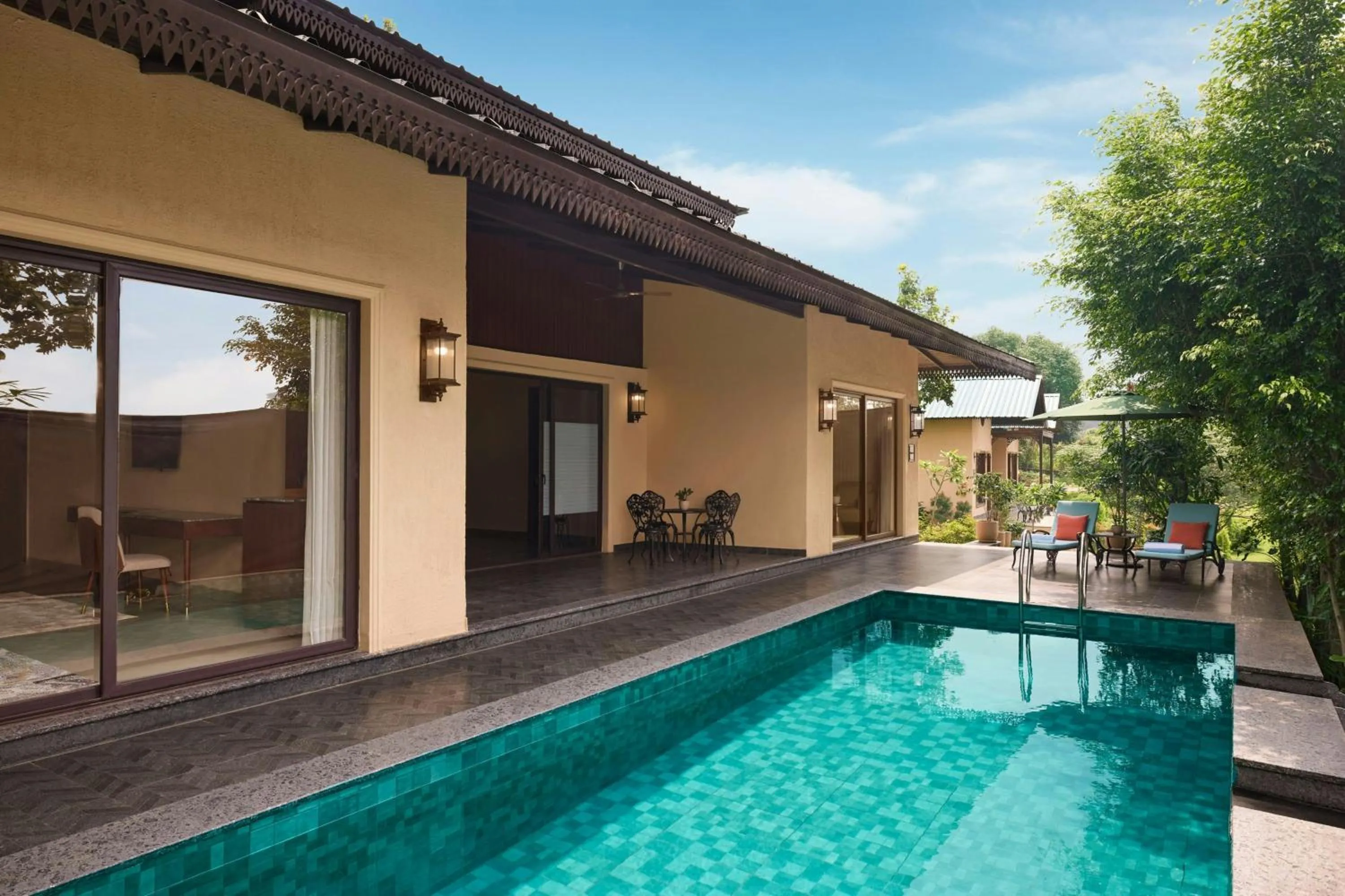 Swimming pool in Debu's The Fern Resort & Spa, Jim Corbett, Series by Marriott