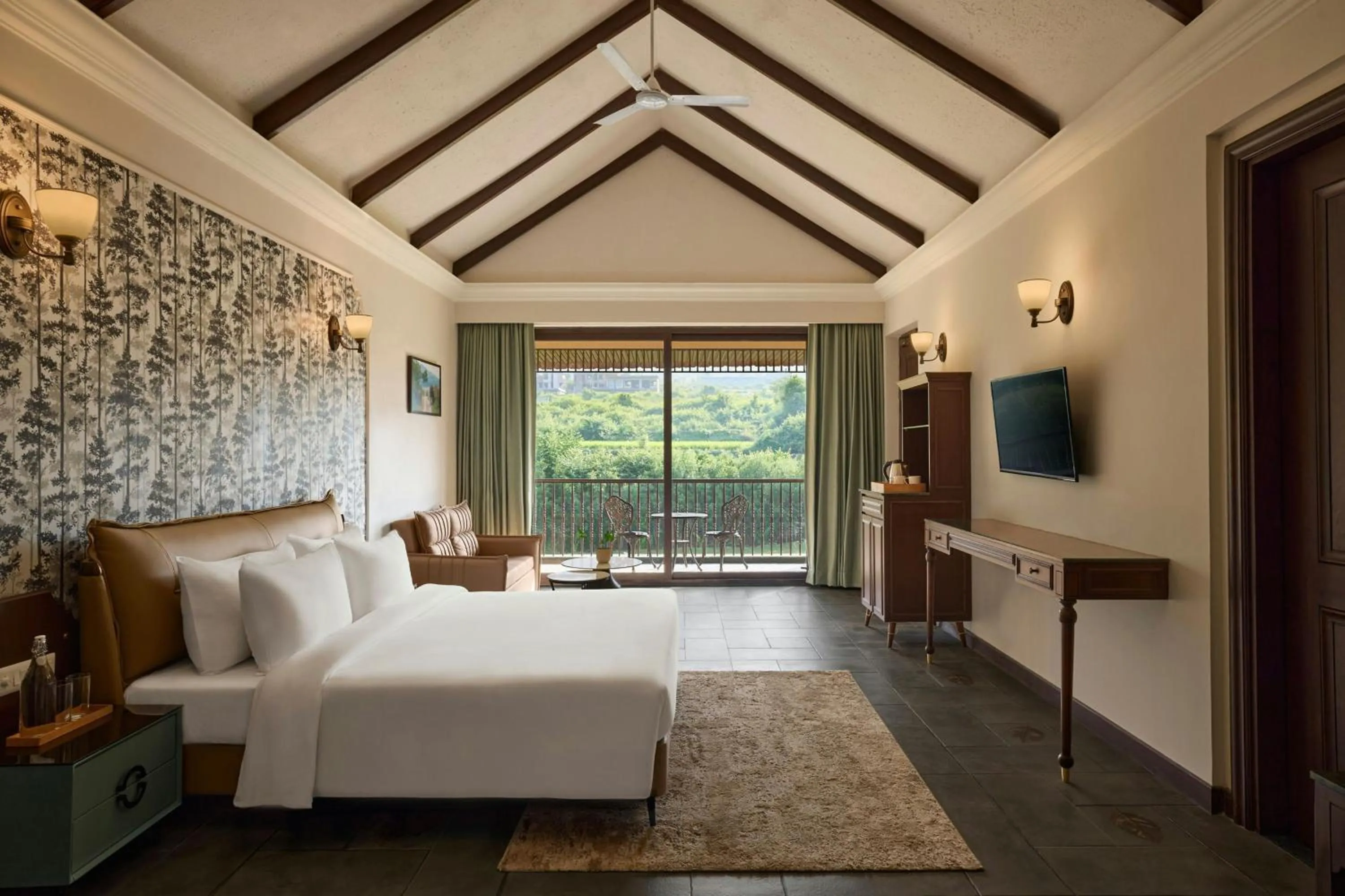 Photo of the whole room, Bed in Debu's The Fern Resort & Spa, Jim Corbett, Series by Marriott