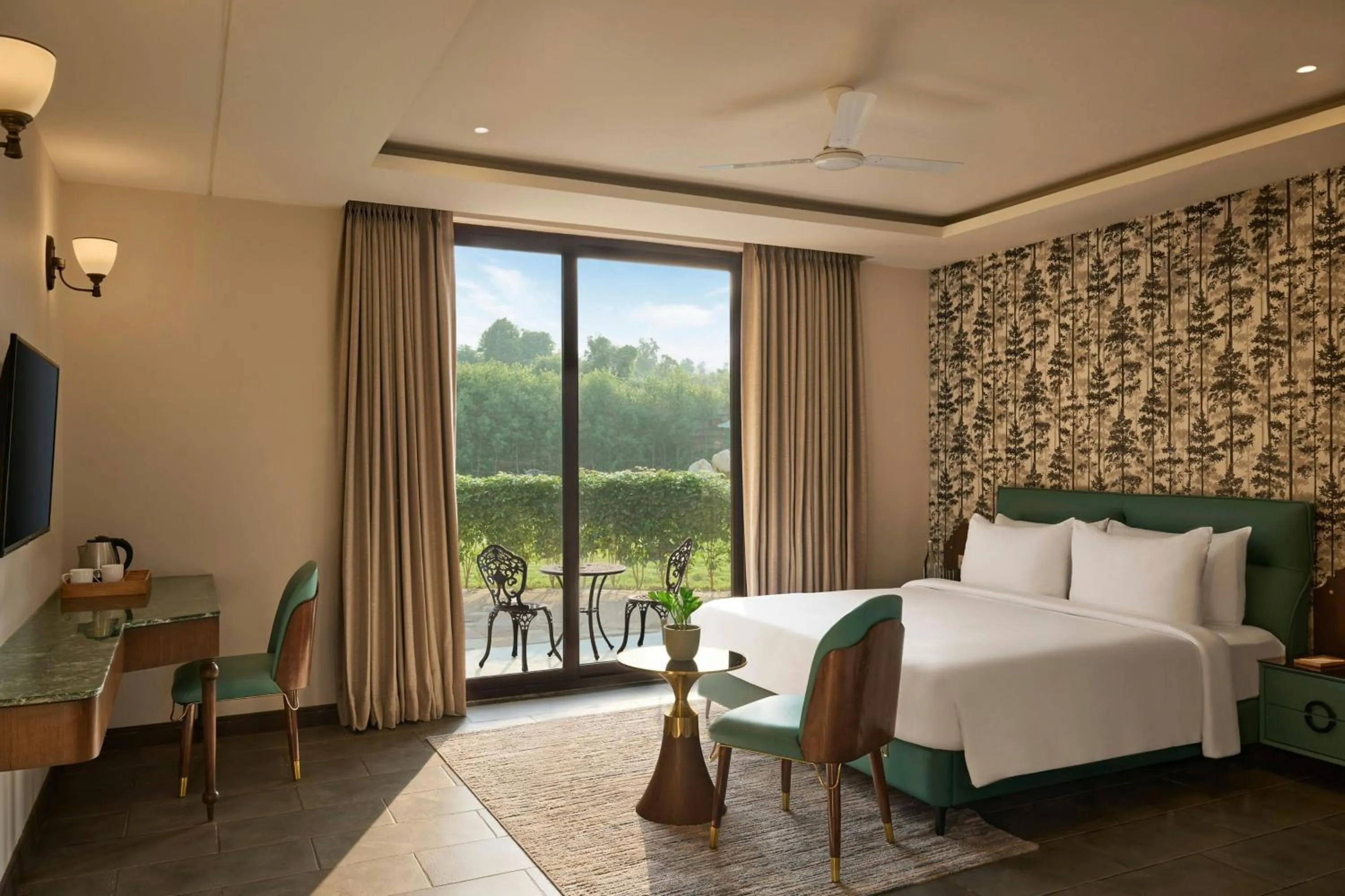 Photo of the whole room, Bed in Debu's The Fern Resort & Spa, Jim Corbett, Series by Marriott