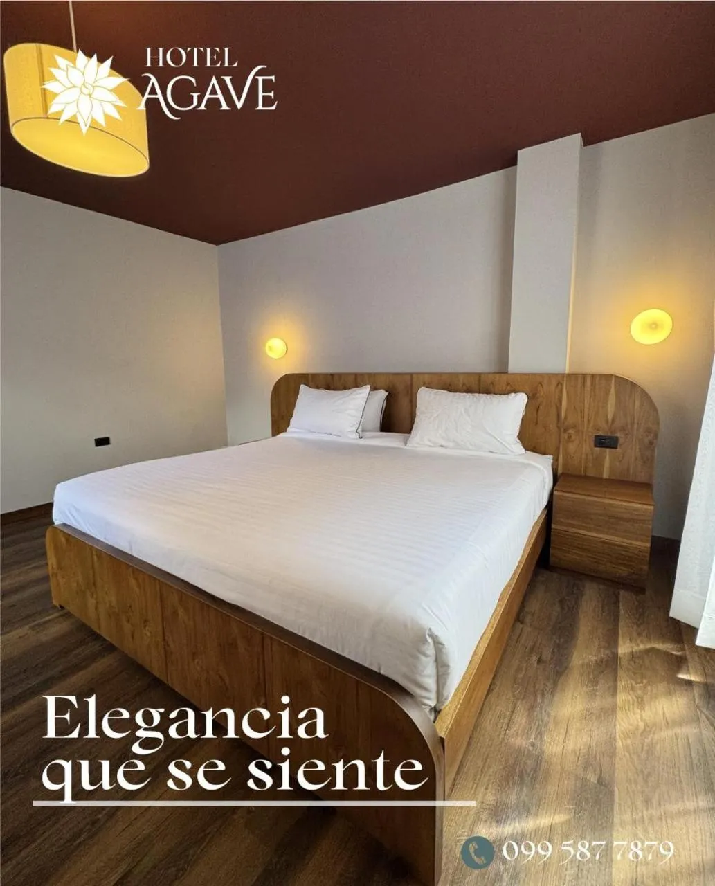 Bed in Hotel Casa Agave