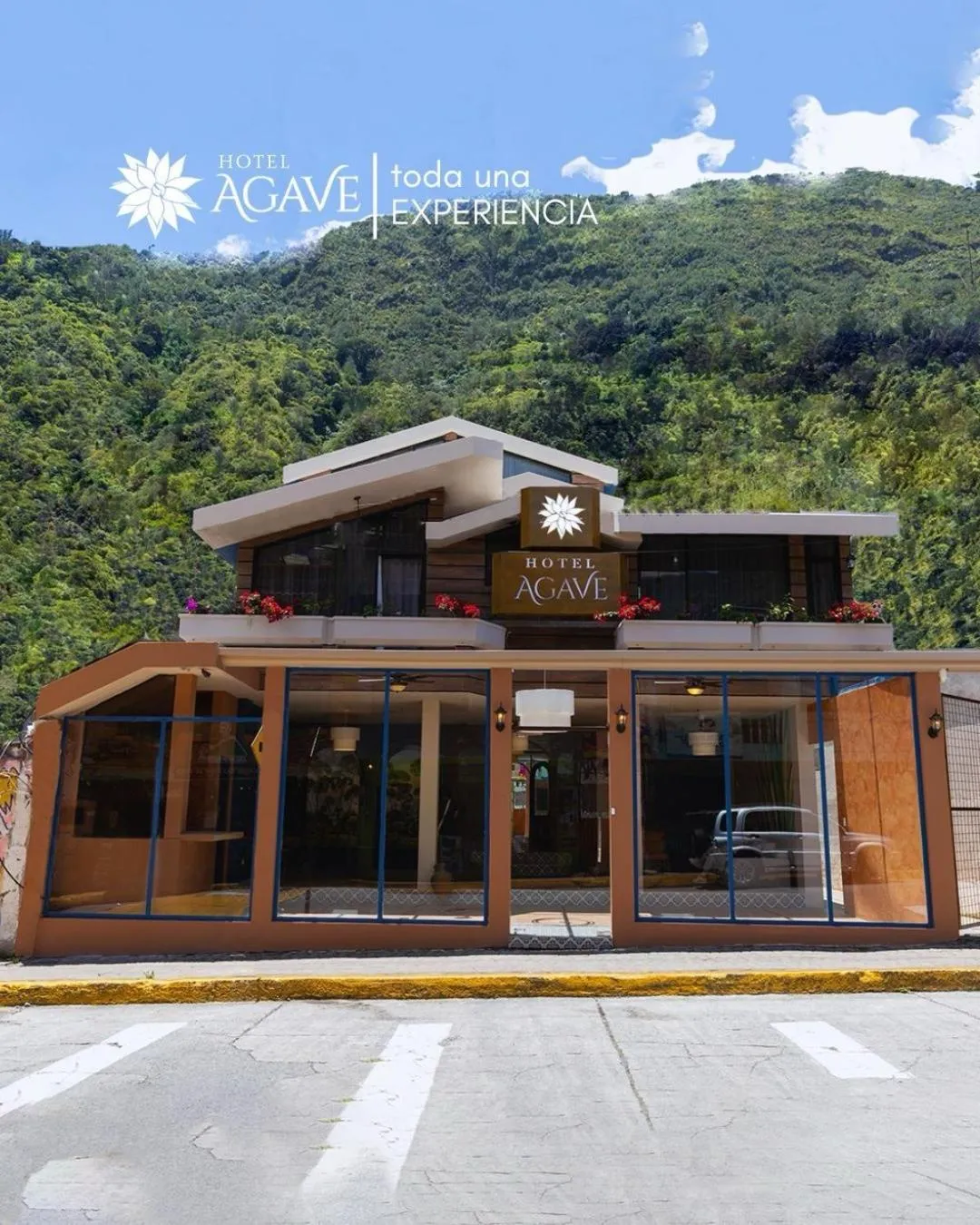 Property building in Hotel Casa Agave