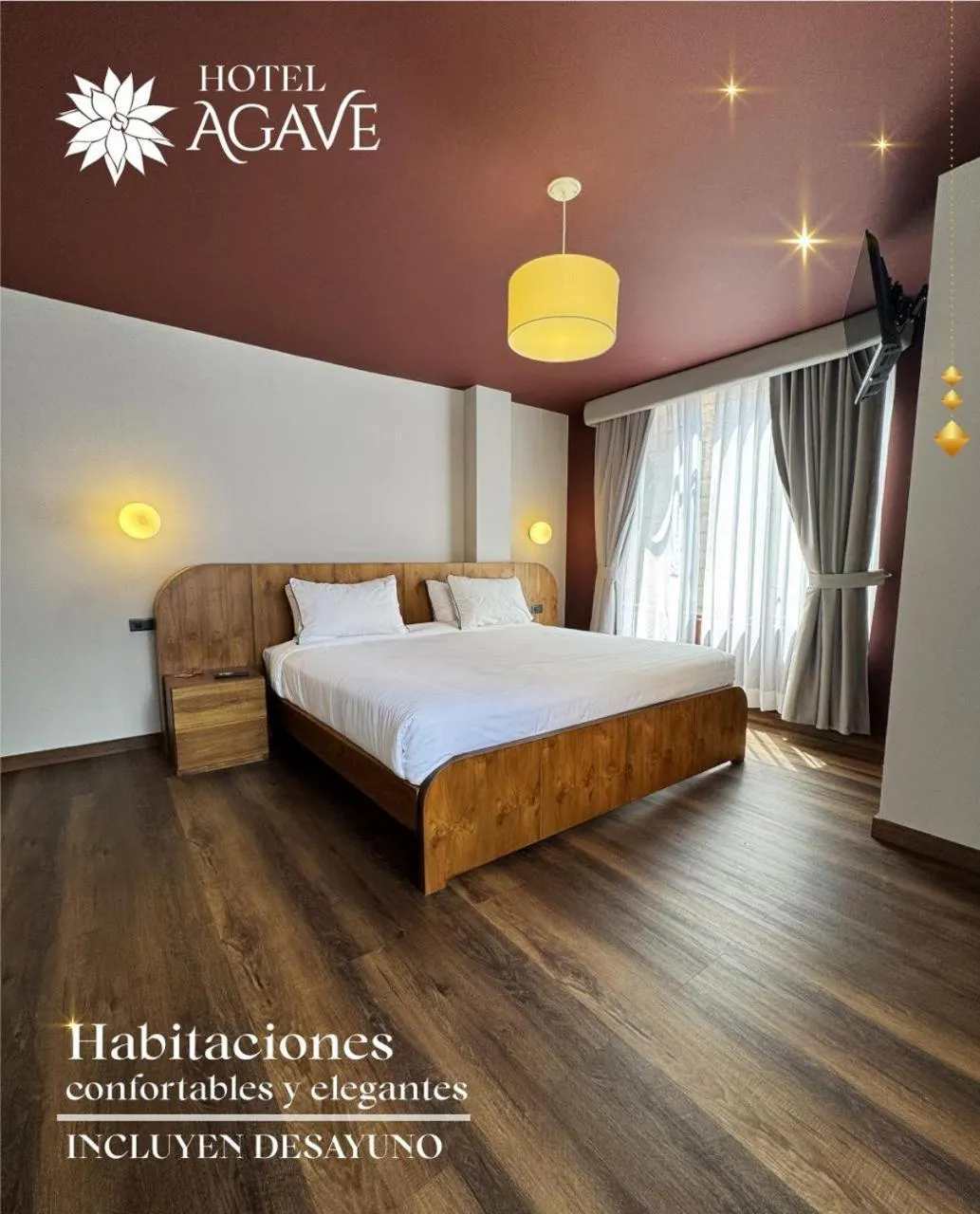 Bed in Hotel Casa Agave