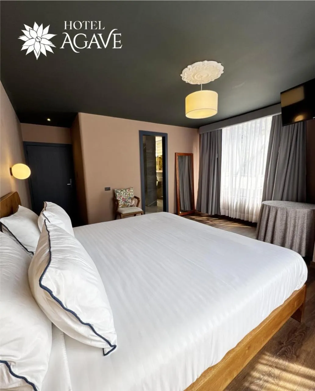 Bed in Hotel Casa Agave