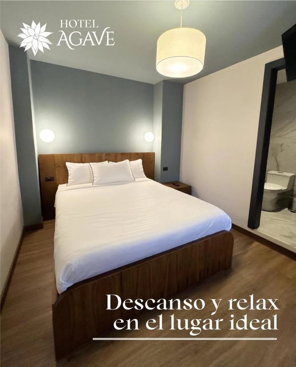 Bed in Hotel Casa Agave