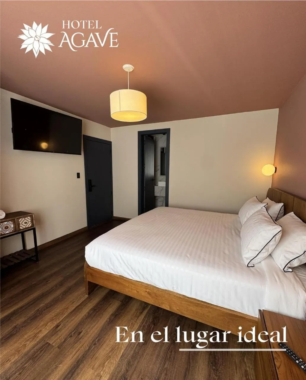 Bed in Hotel Casa Agave