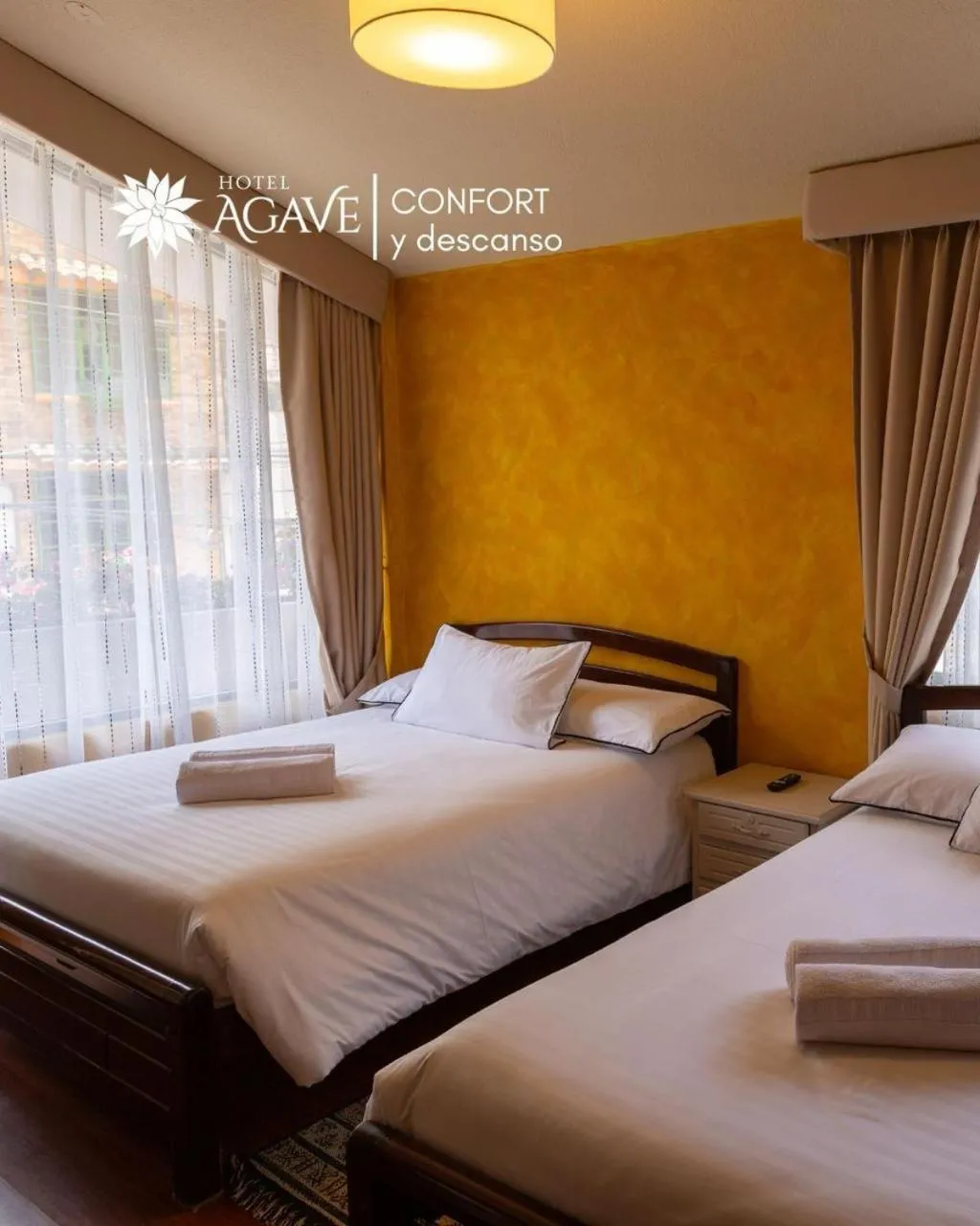 Bed in Hotel Casa Agave