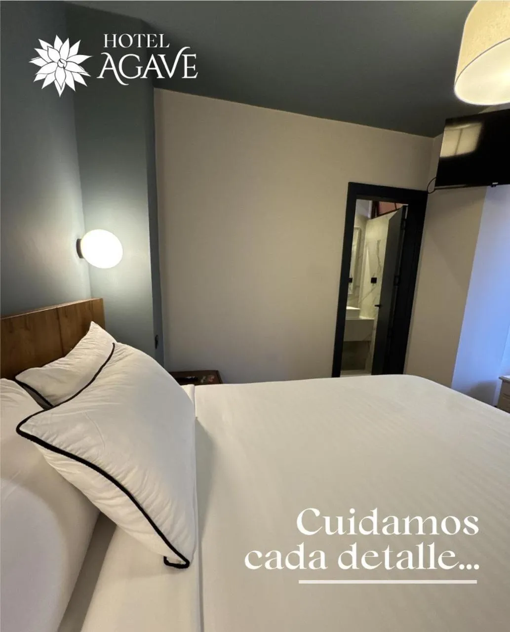 Bed in Hotel Casa Agave