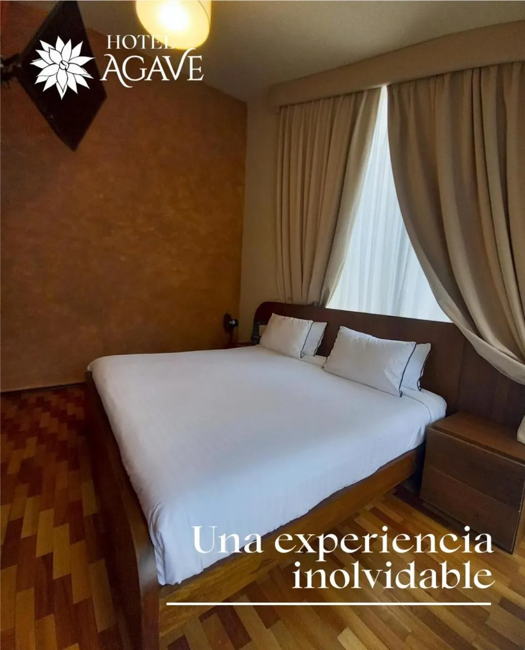 Bed in Hotel Casa Agave