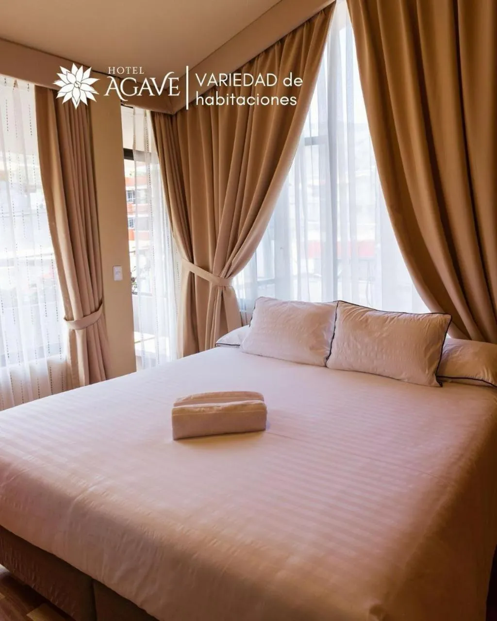 Bed in Hotel Casa Agave