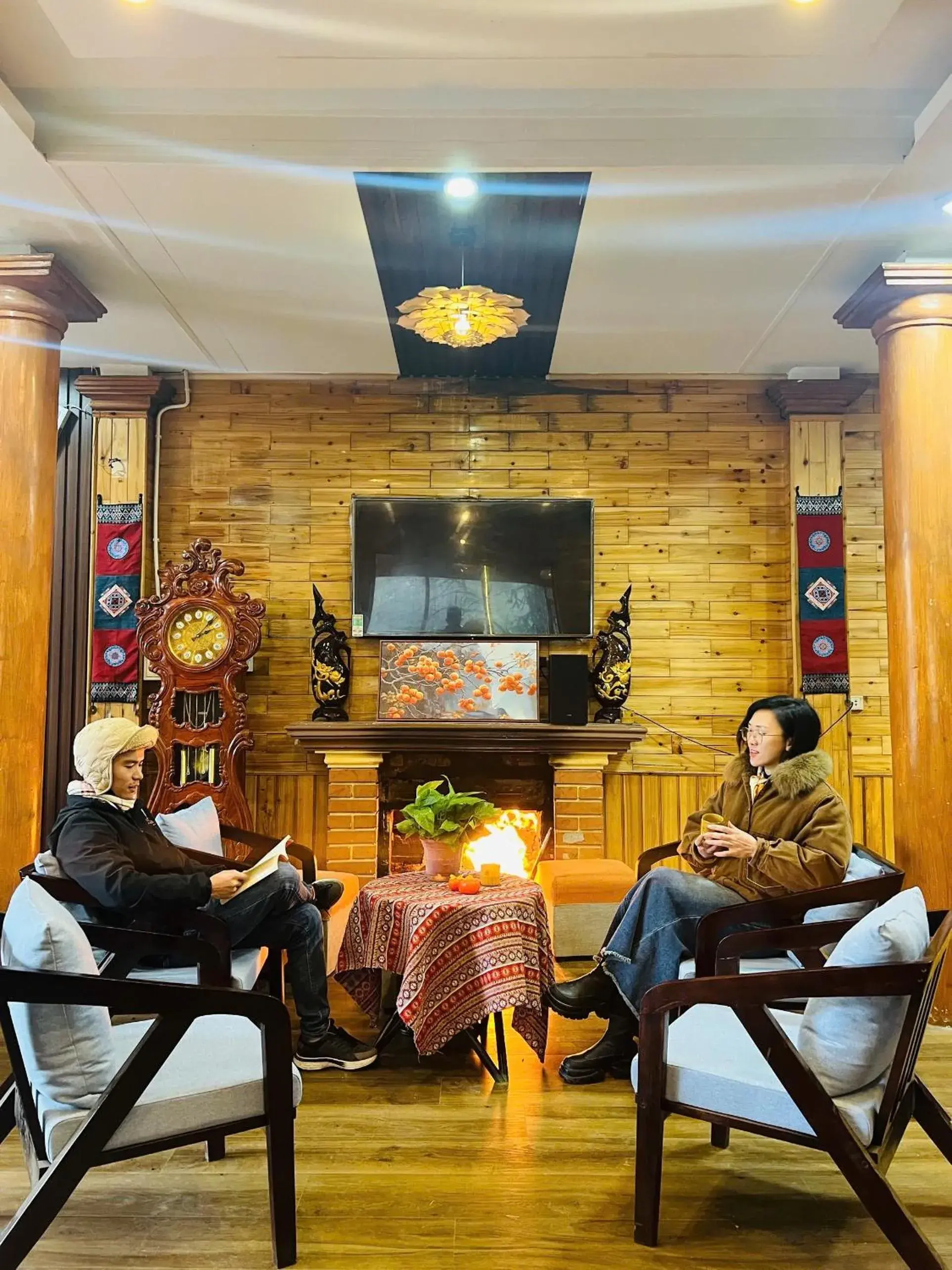 Living room in Sapa Florence Hotel Living room in Sapa Florence Hotel