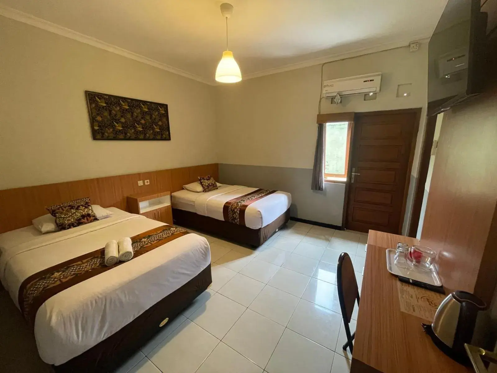 Twin Room with Garden View in Wisma Anugerah Twin Room with Garden View in Wisma Anugerah