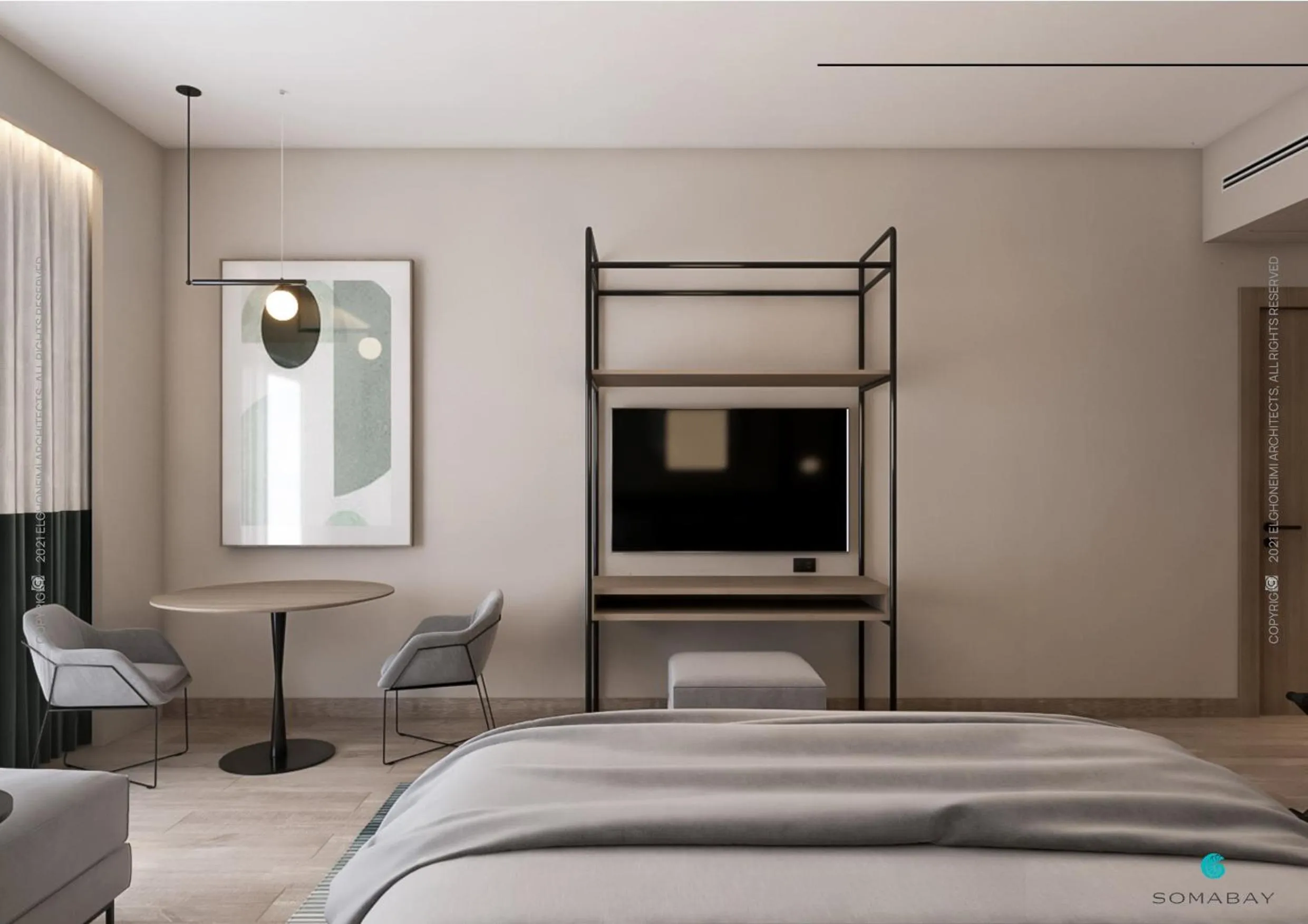 Bedroom, Bed in The Kaktus Somabay