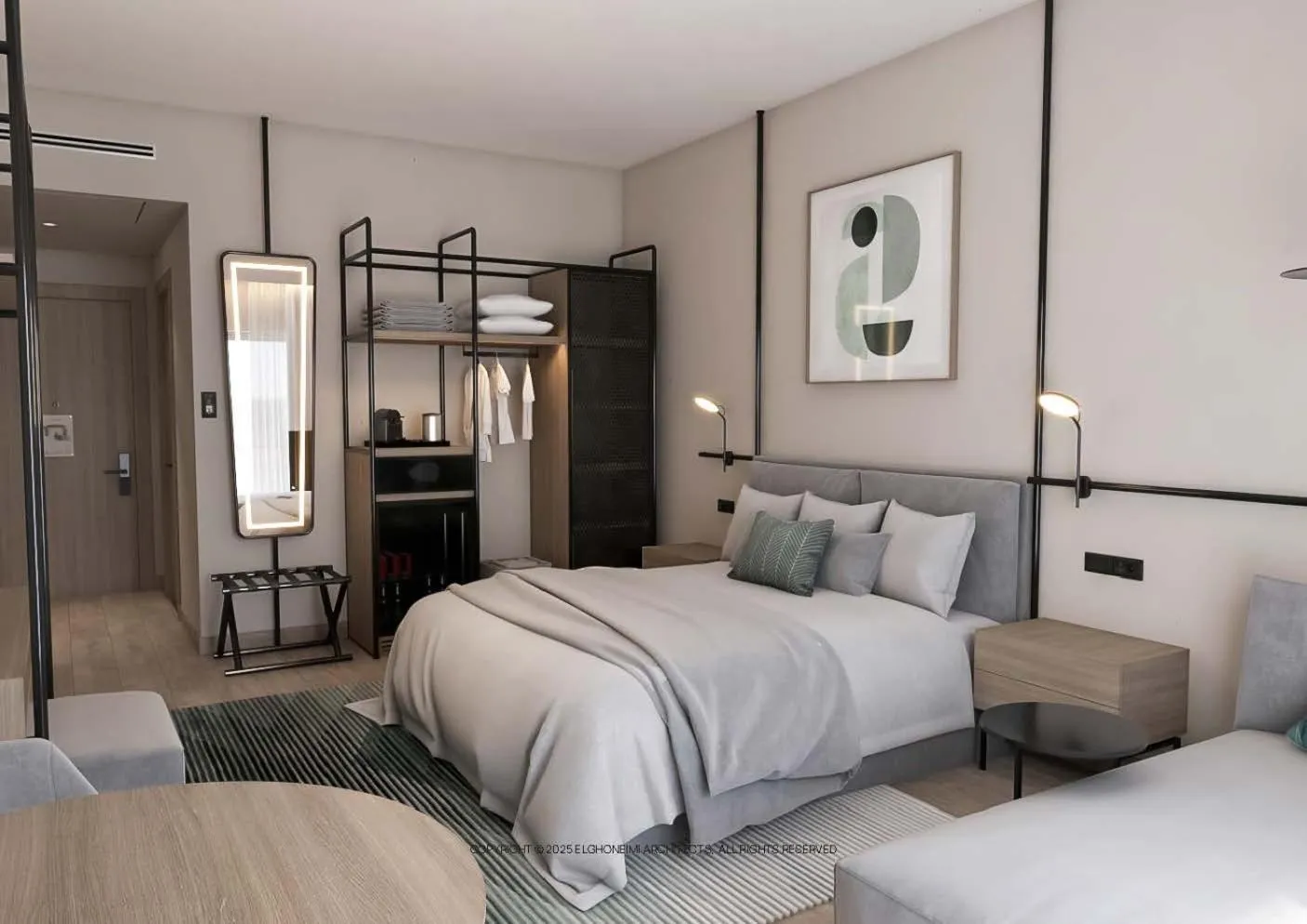 Bedroom, Bed in The Kaktus Somabay