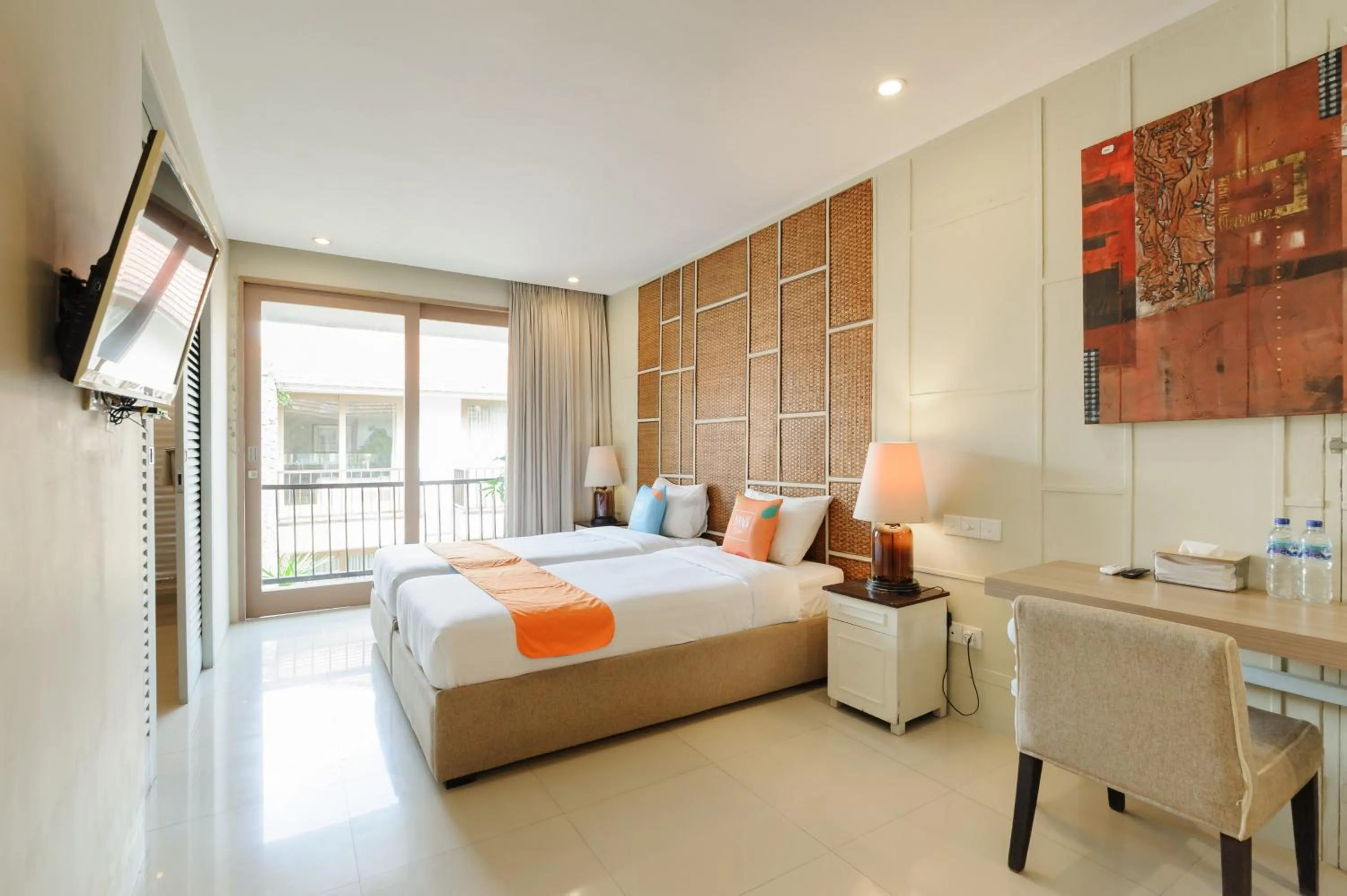 Bedroom, Bed in Sans Vibes Astana Residence Seminyak
