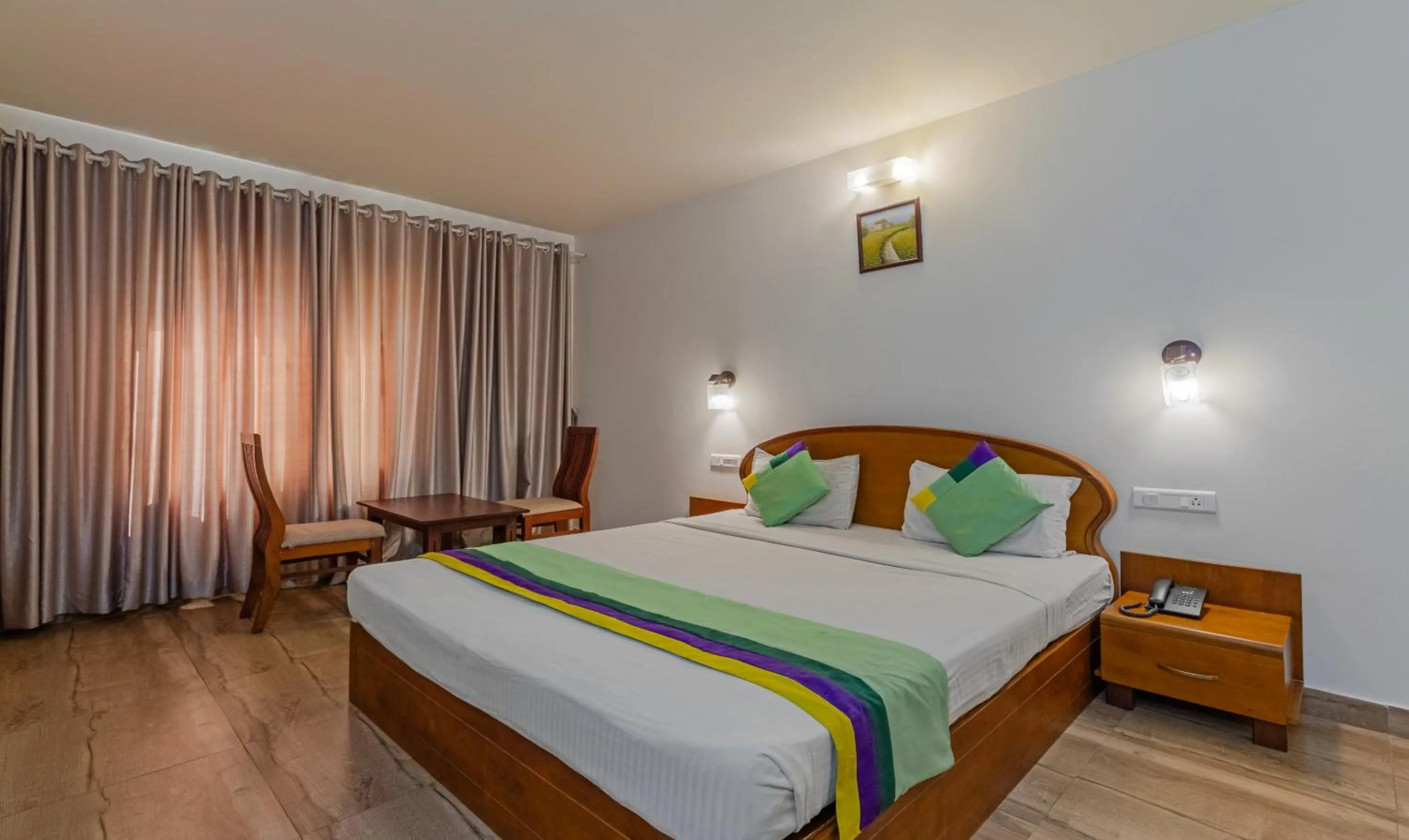 Bedroom, Bed in Treebo Sadhoo Heritage