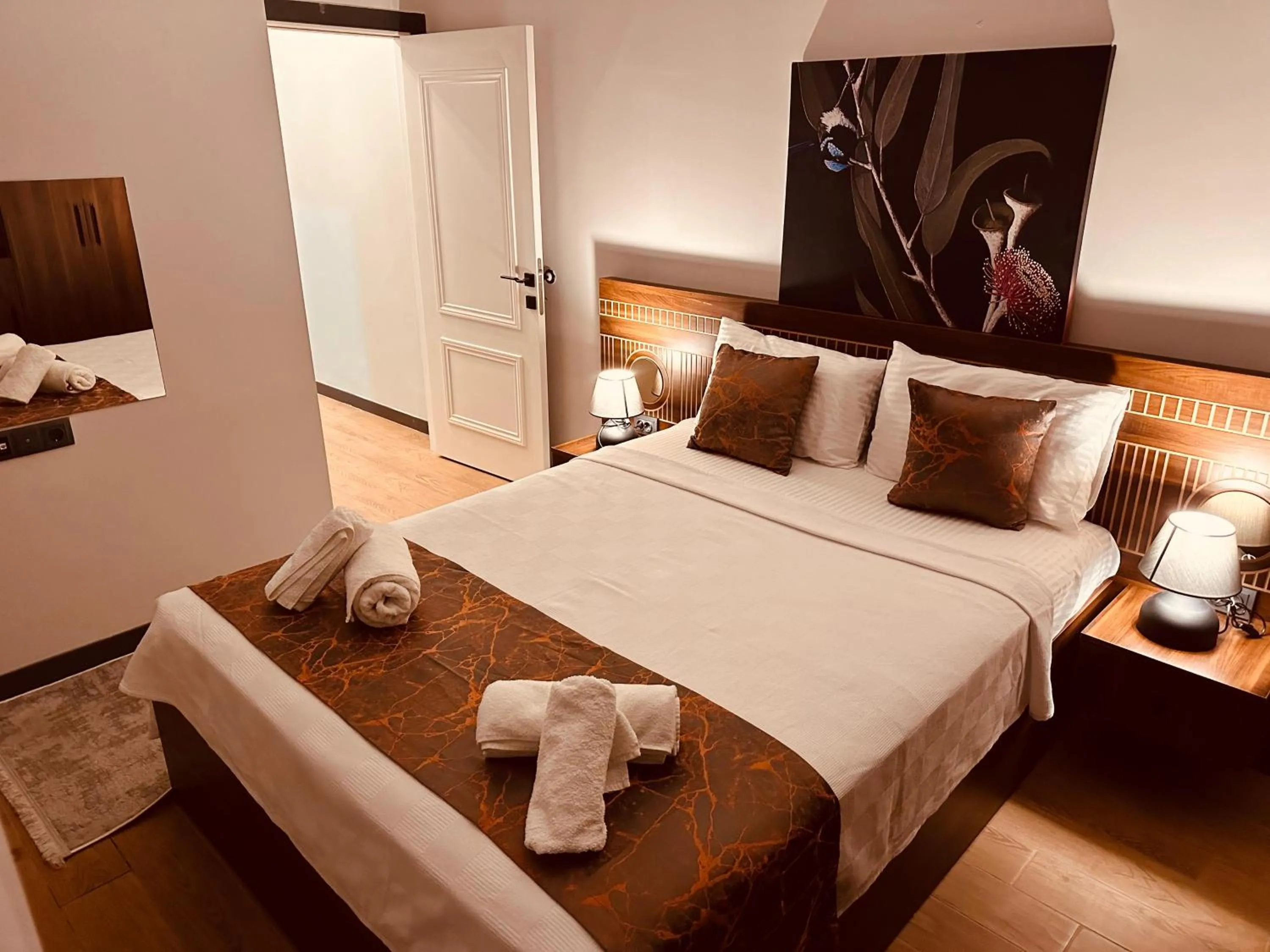 Bed in Başaran Rezidans & Otel