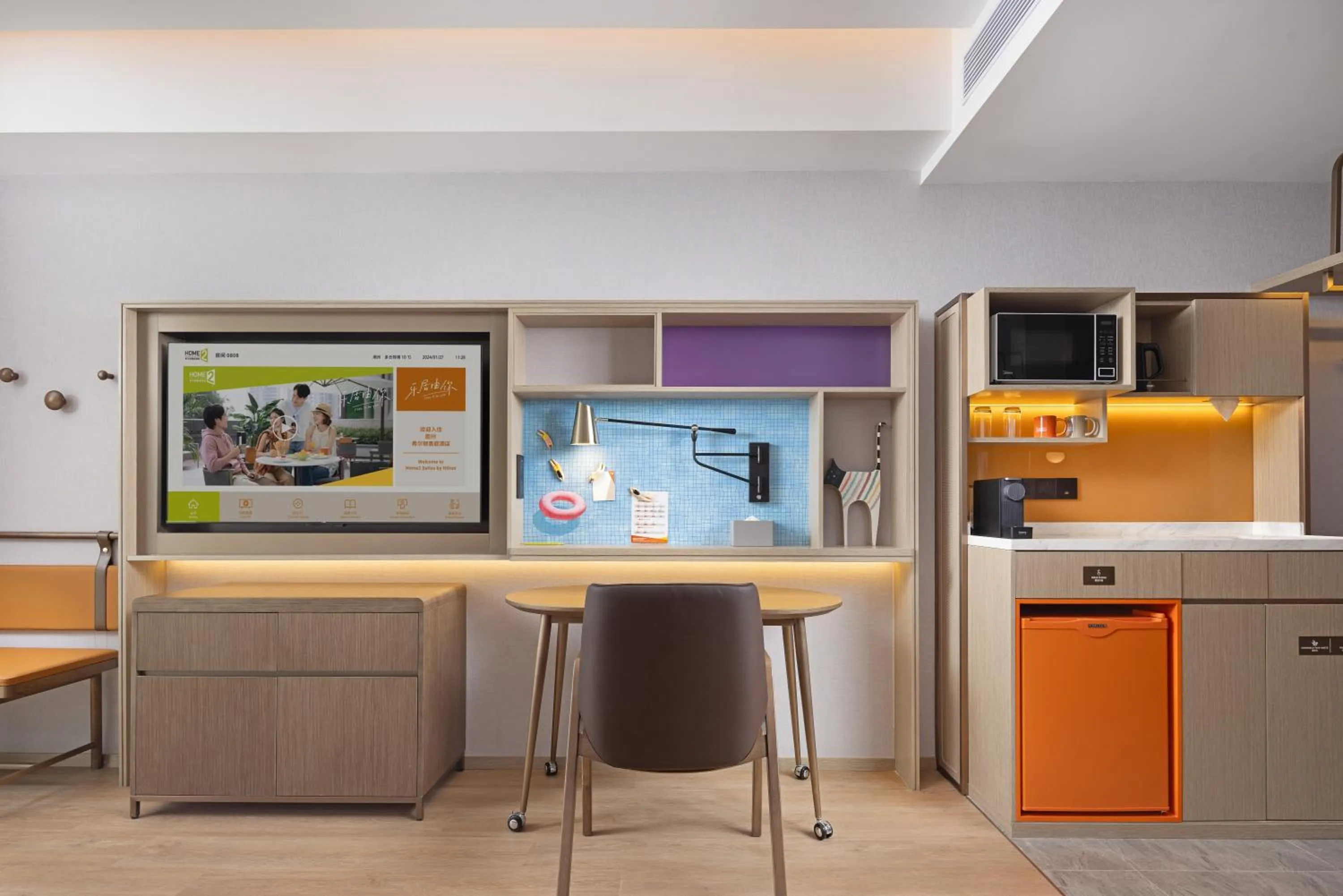 Kitchen or kitchenette in Home2 Suite by Hilton Chaozhou