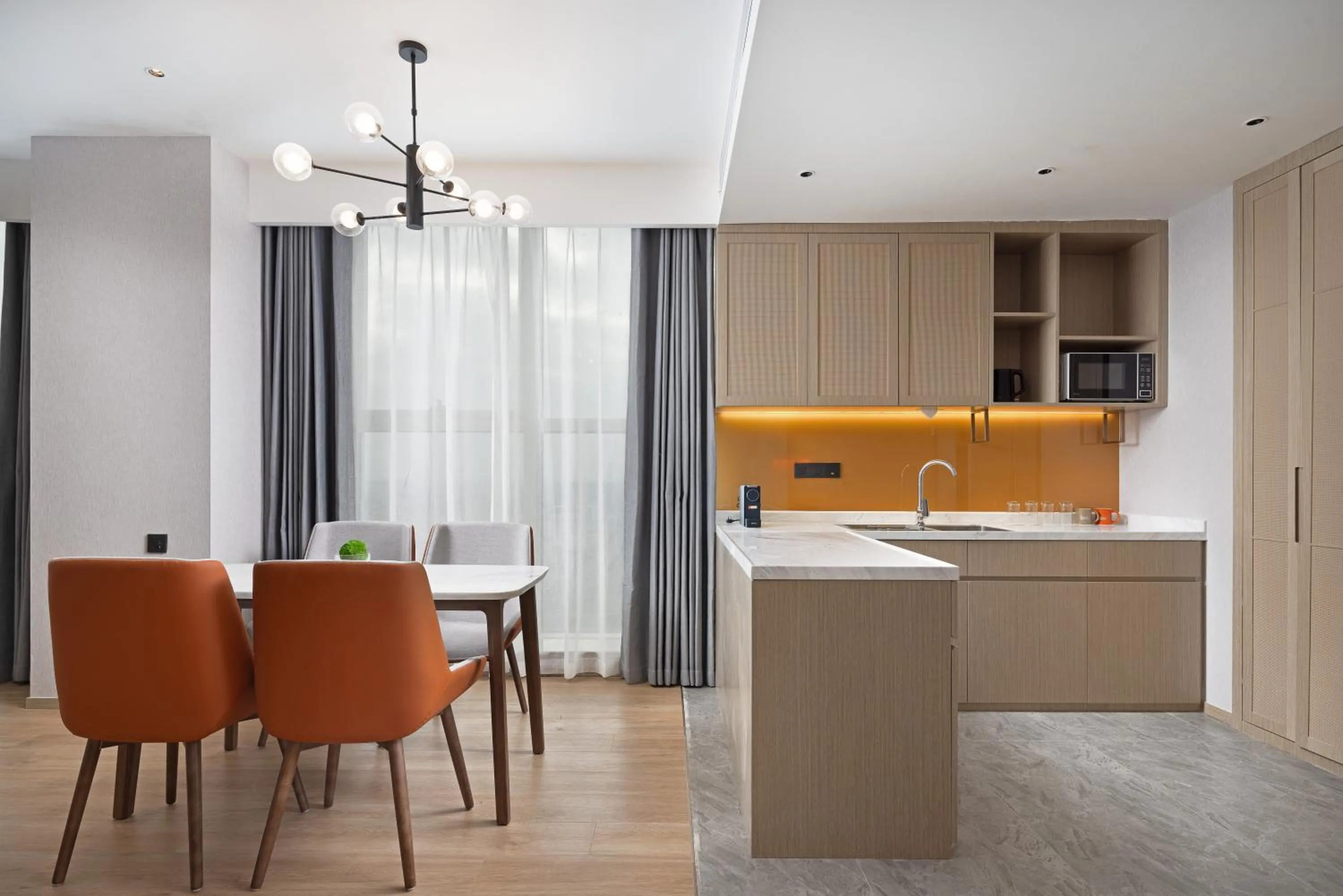 Kitchen or kitchenette in Home2 Suite by Hilton Chaozhou