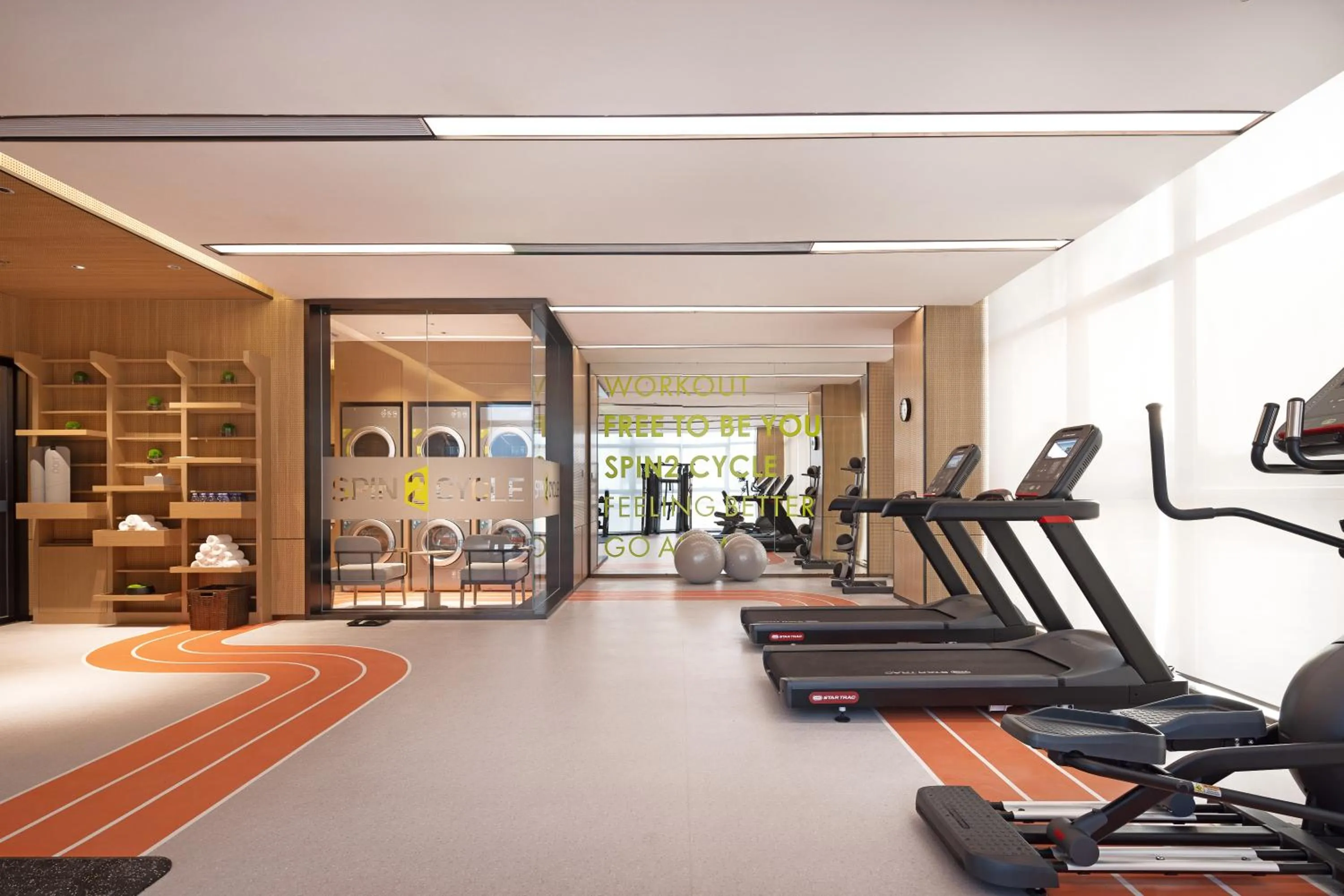 Fitness centre/facilities in Home2 Suite by Hilton Chaozhou