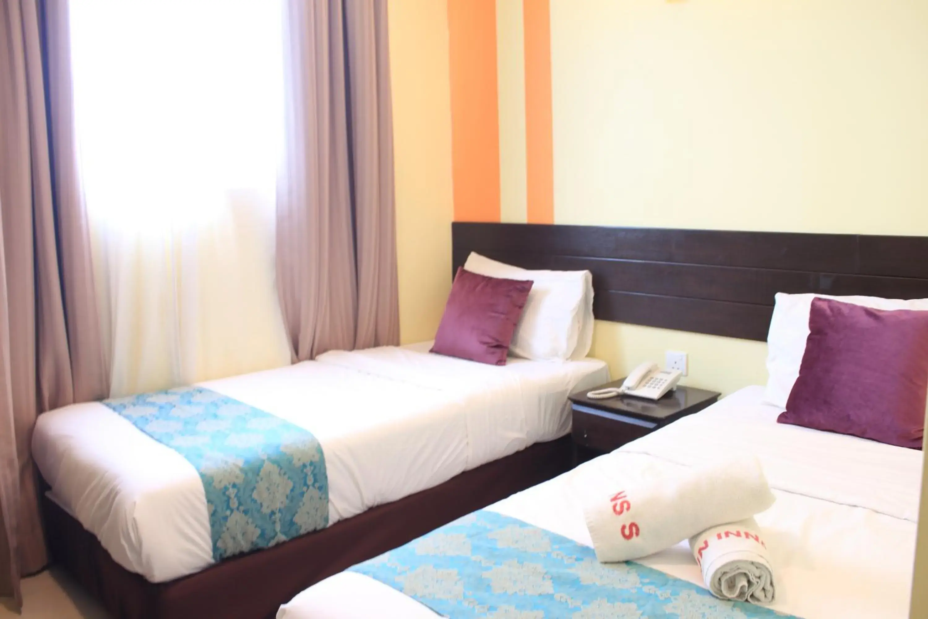 Bed in Sun Inns Hotel KopKastam Kelana Jaya Bed in Sun Inns Hotel KopKastam Kelana Jaya