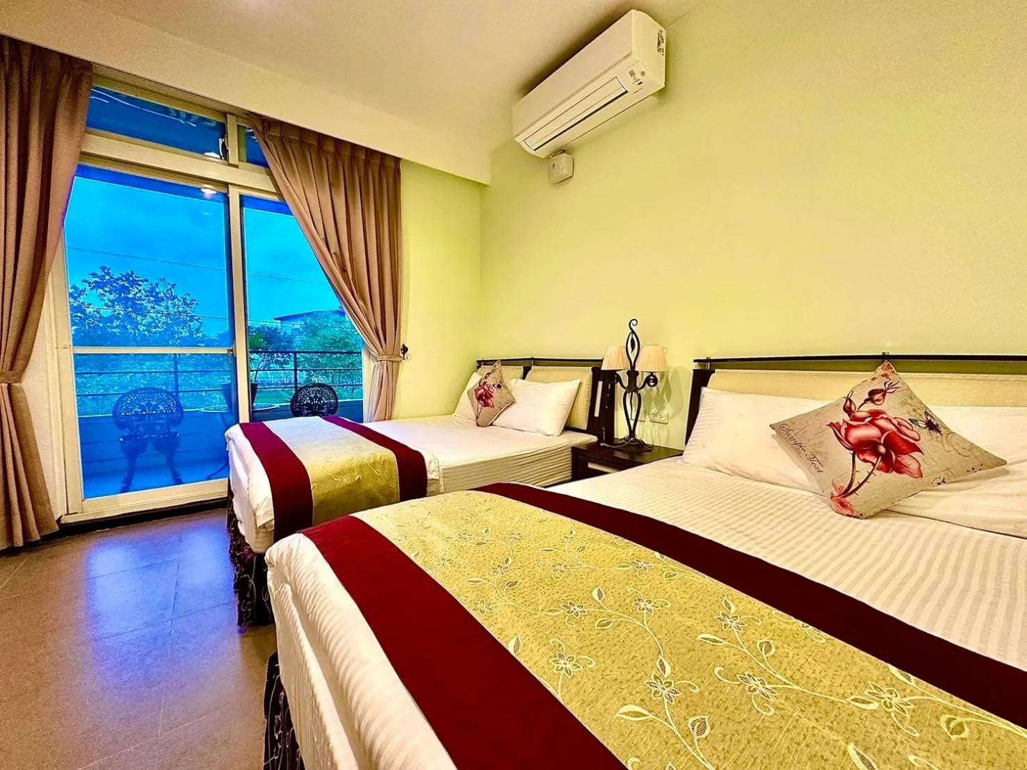 Bed in Rice Countryside