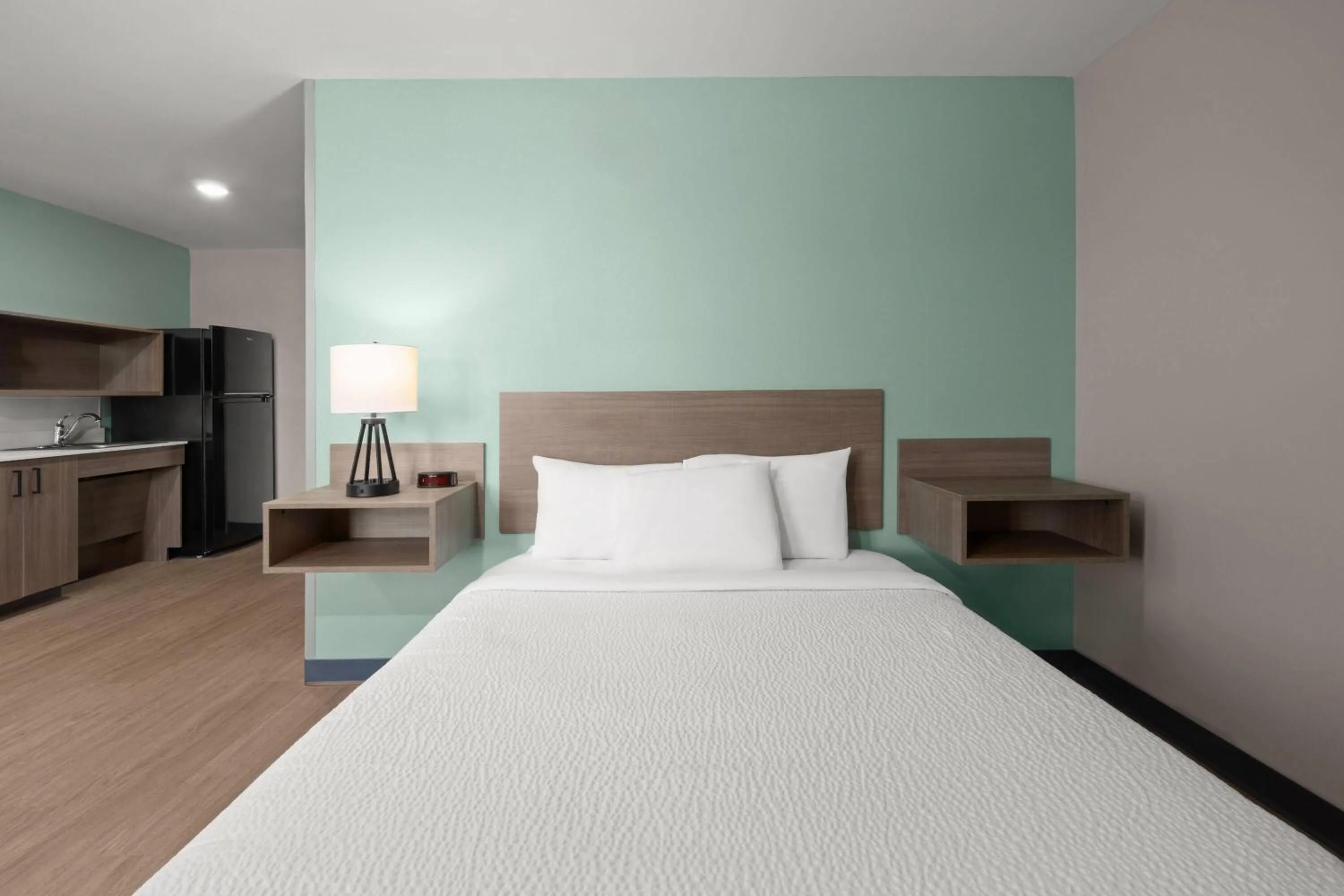 Photo of the whole room, Bed in ECHO Suites Extended Stay by Wyndham Johnson City Medical CR