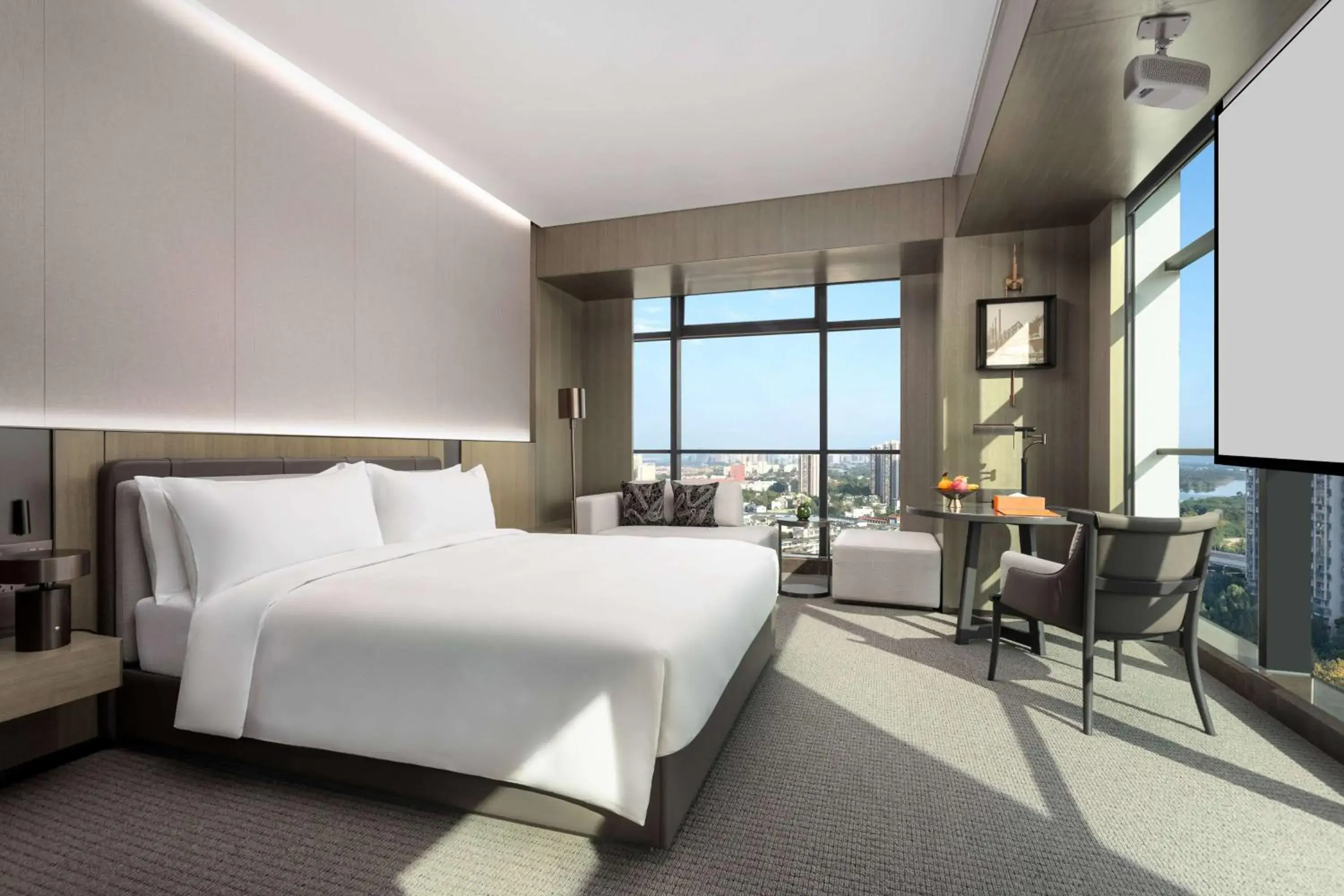 Photo of the whole room, Bed in Wyndham Grand Chengdu East Photo of the whole room, Bed in Wyndham Grand Chengdu East