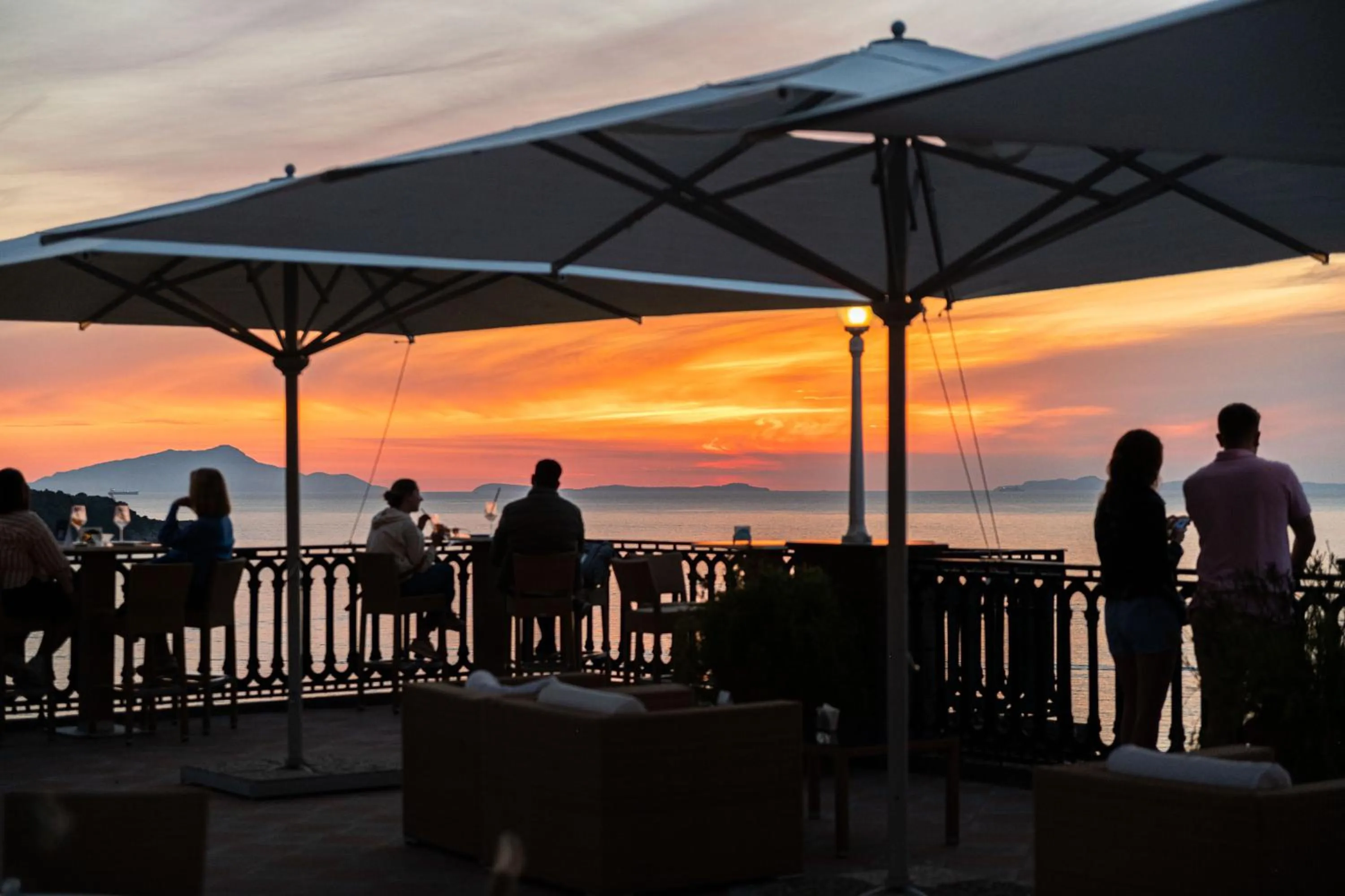 Sunset in Grand Hotel Europa Palace Sorrento