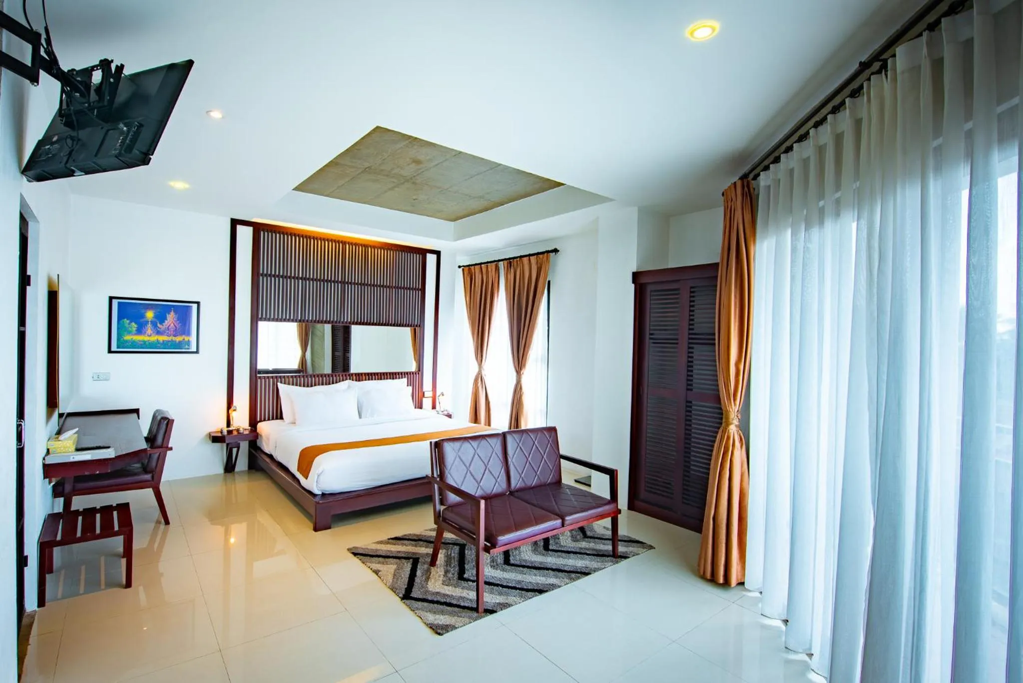 Seating area, Bed in S Park Design Hotel