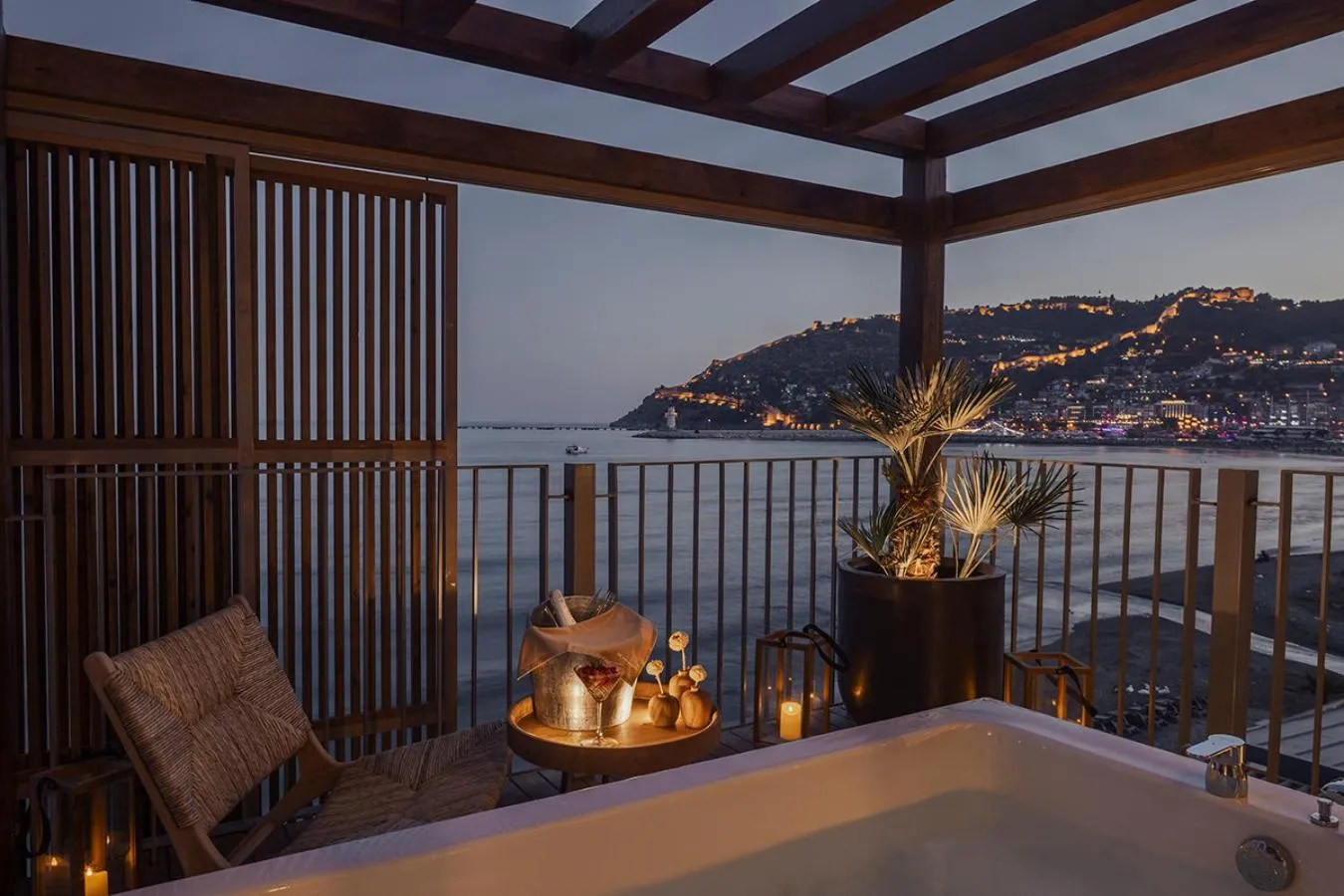 Balcony/Terrace in En Vie Beach Boutique Hotel - Adults Only