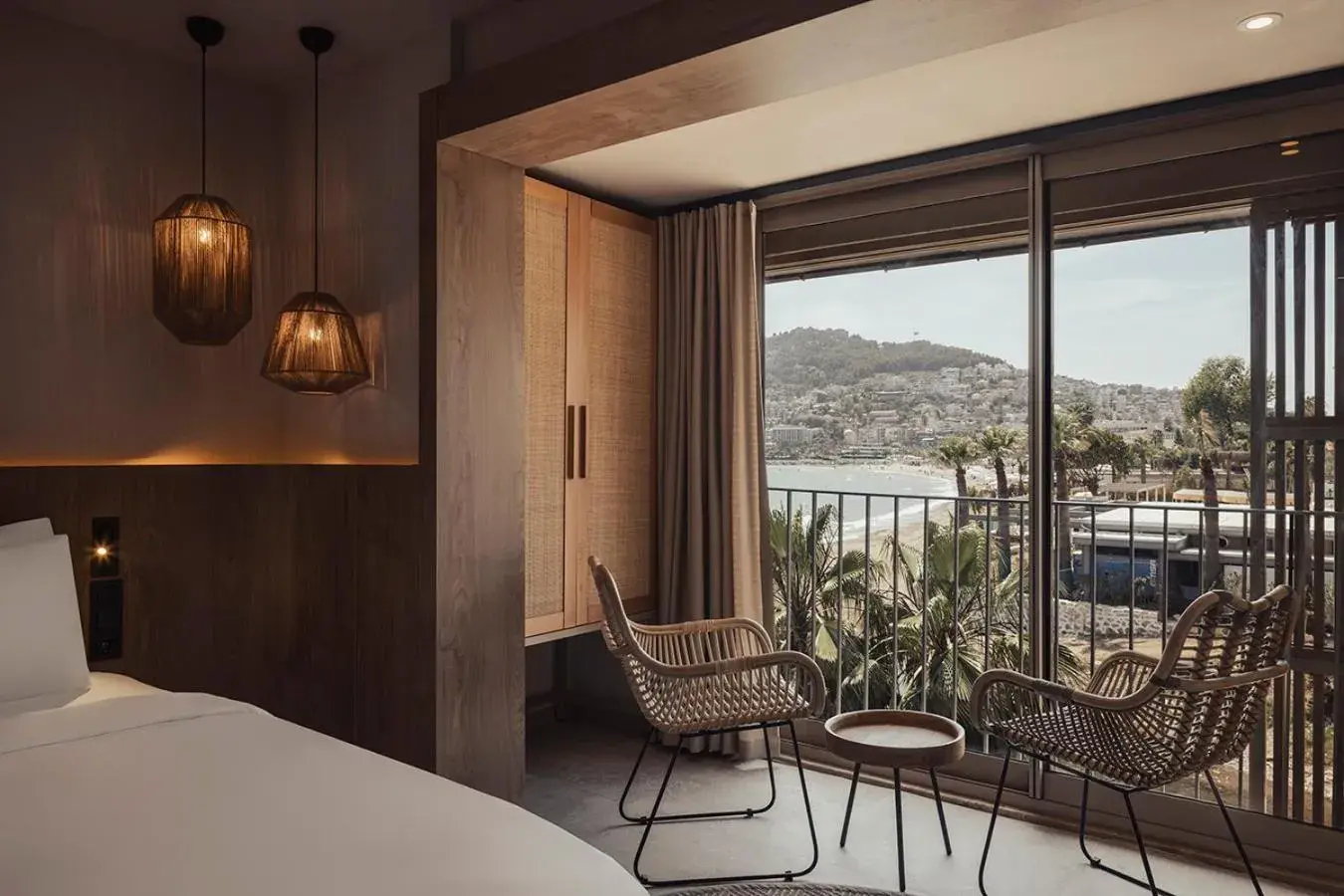 Balcony/Terrace, Bed in En Vie Beach Boutique Hotel - Adults Only Balcony/Terrace, Bed in En Vie Beach Boutique Hotel - Adults Only