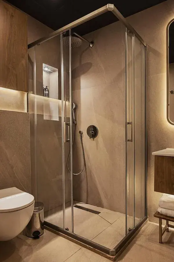 Bathroom in En Vie Beach Boutique Hotel - Adults Only Bathroom in En Vie Beach Boutique Hotel - Adults Only