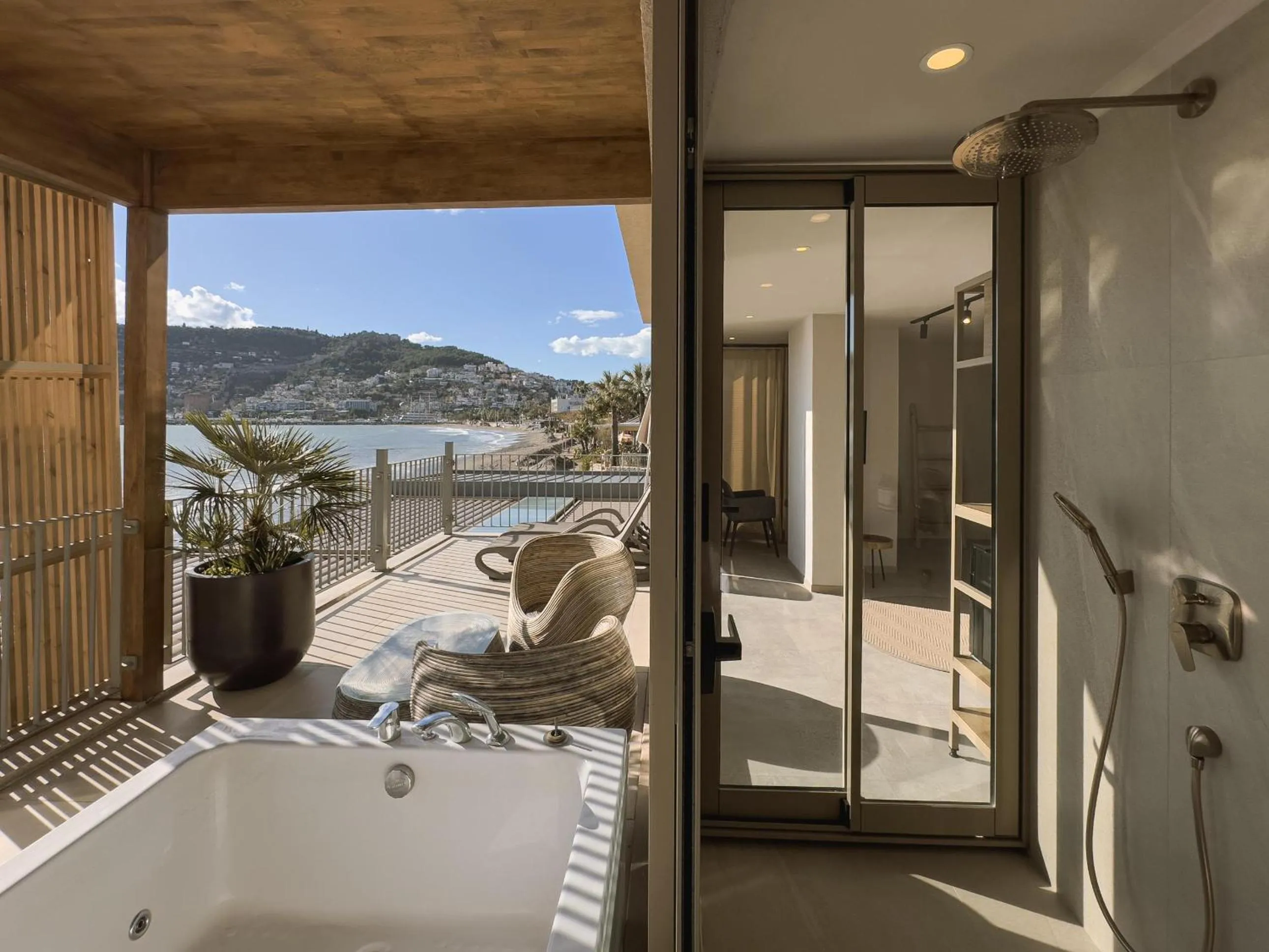 Balcony/Terrace in En Vie Beach Boutique Hotel - Adults Only