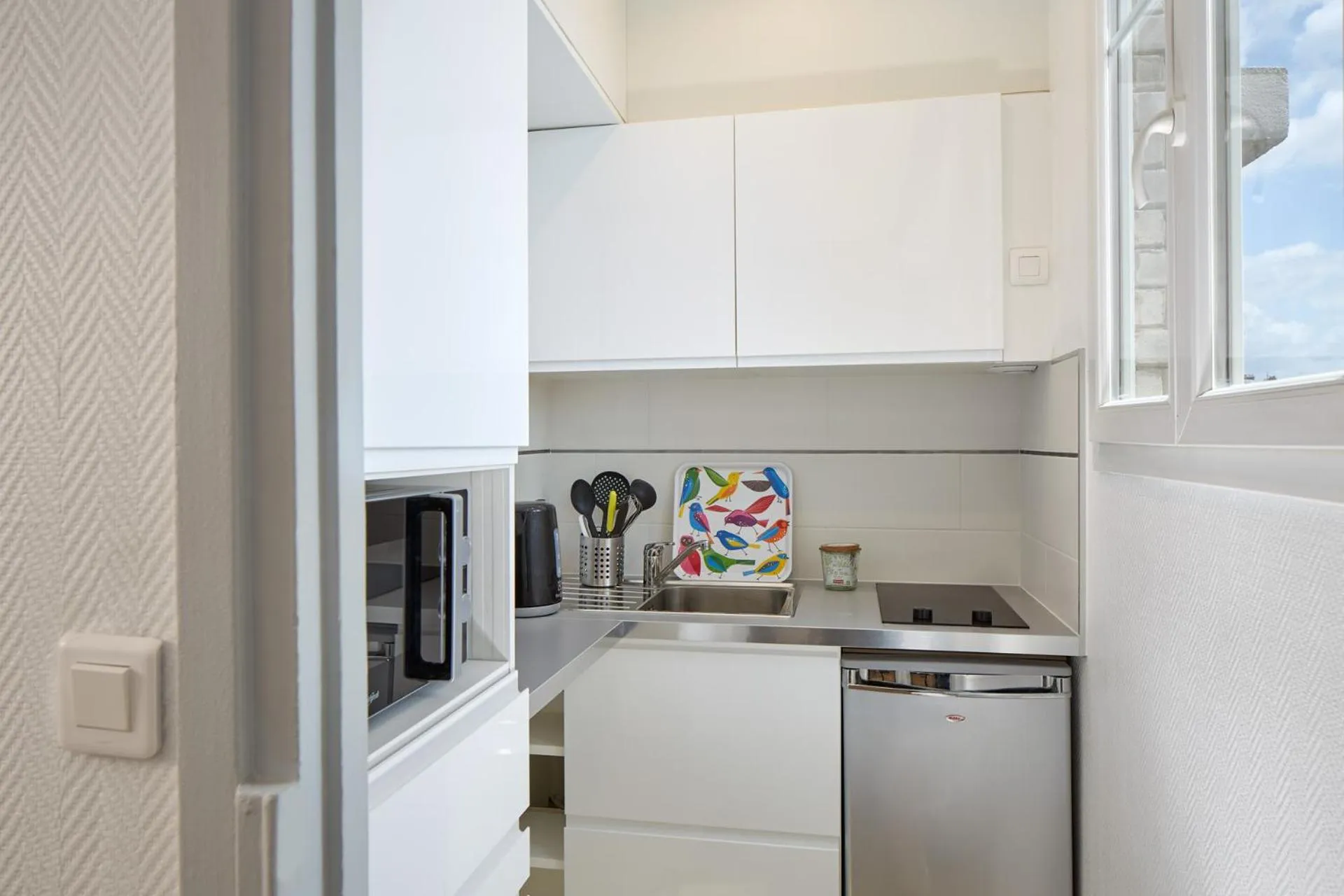 Kitchen or kitchenette in Hotel Résidence Paris Asnières