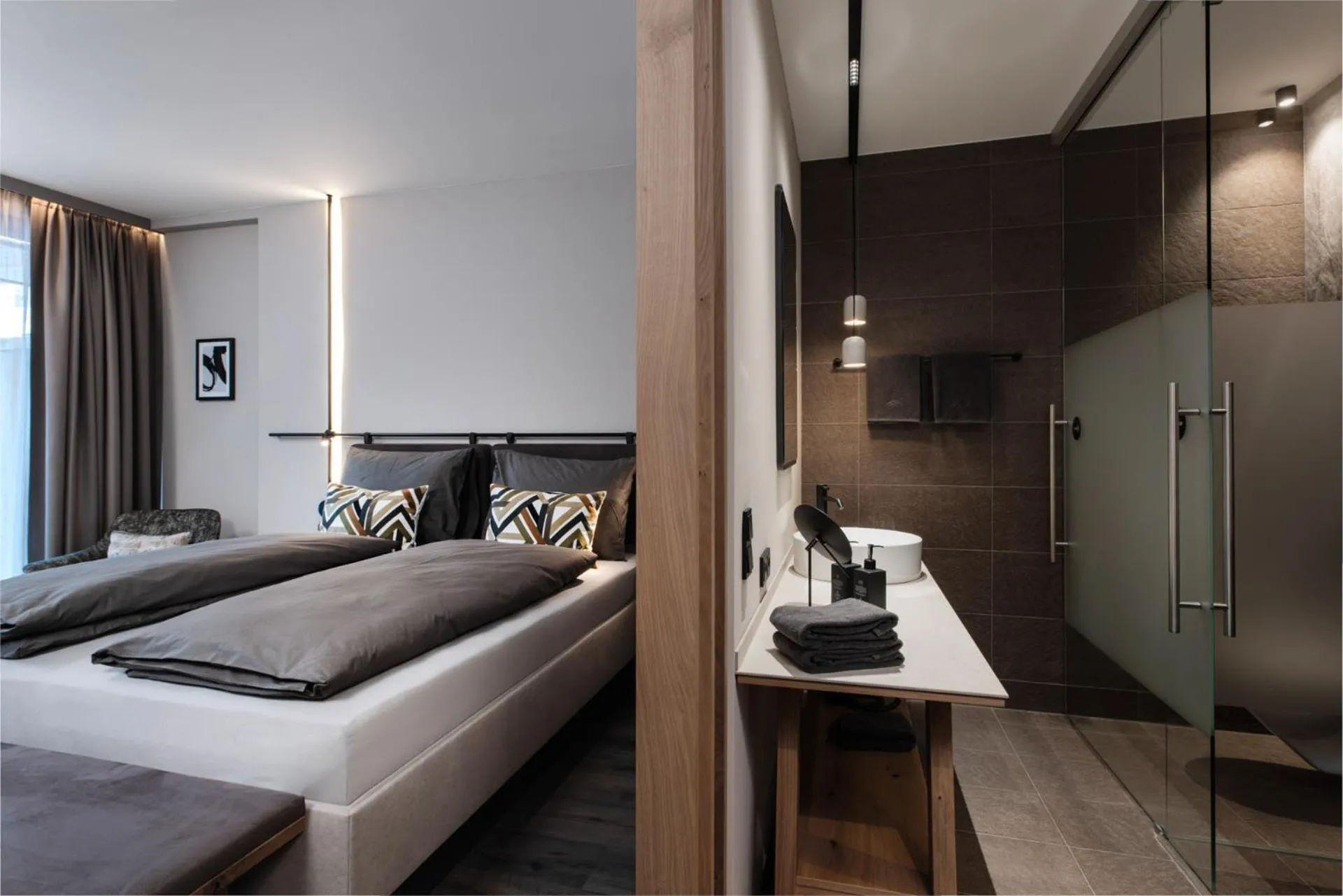 Photo of the whole room, Bed in Revier Boutique Hotel Kaprun