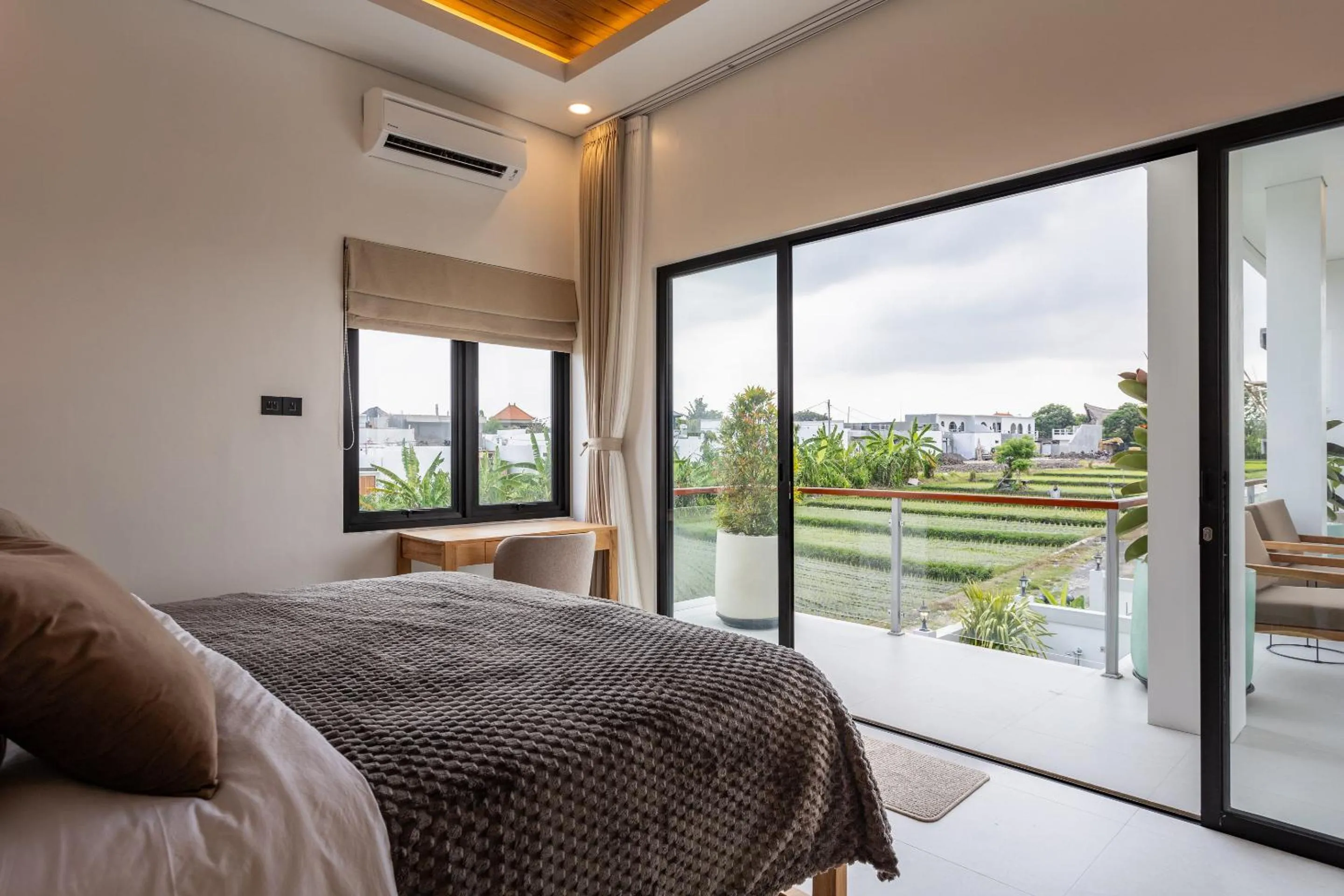 View (from property/room), Bed in Laid Back Villa Canggu