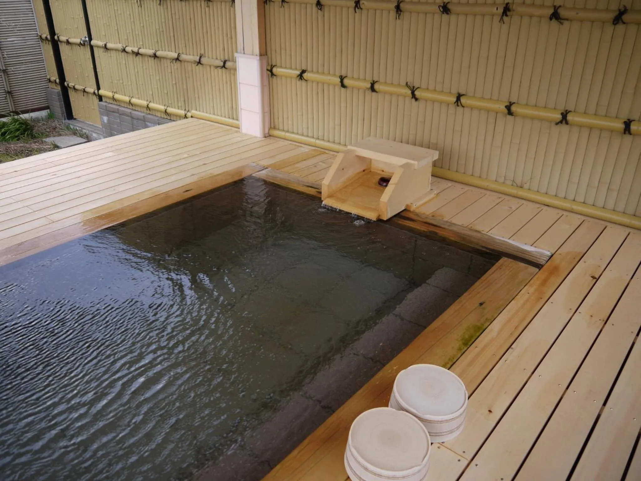 Open Air Bath in Sakaeya Hotel