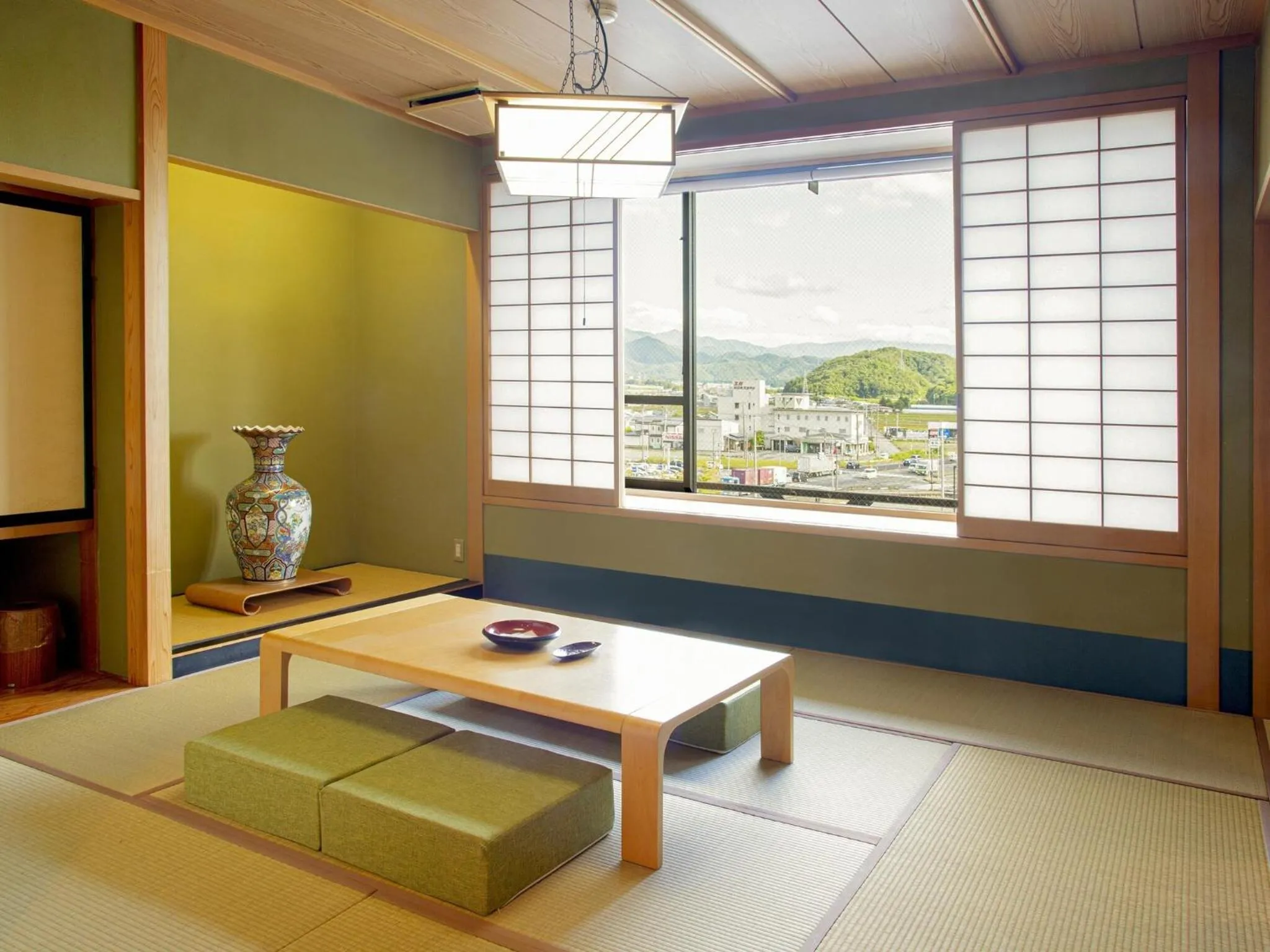 Natural landscape, Bed in Sakaeya Hotel