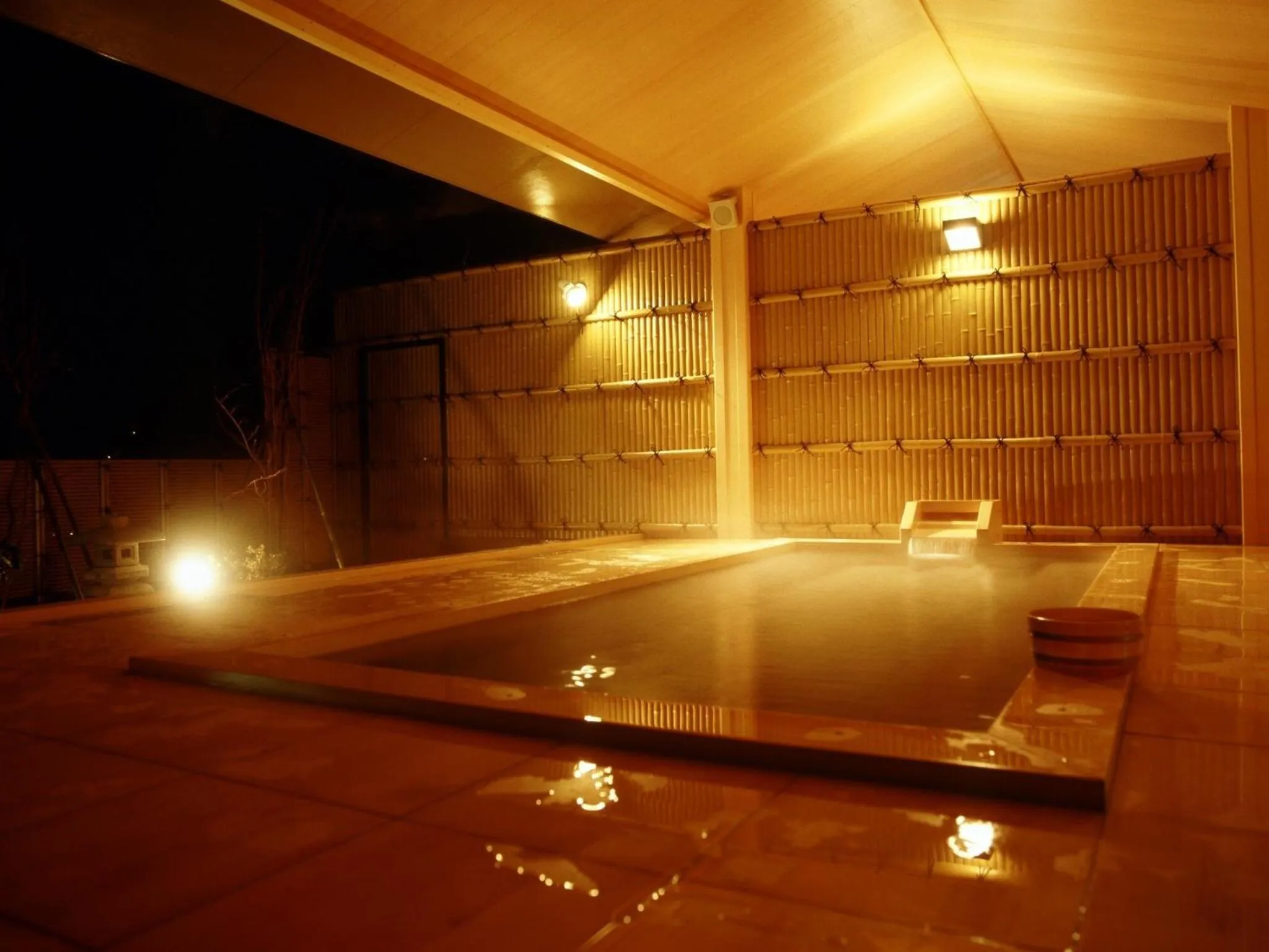 Open Air Bath in Sakaeya Hotel