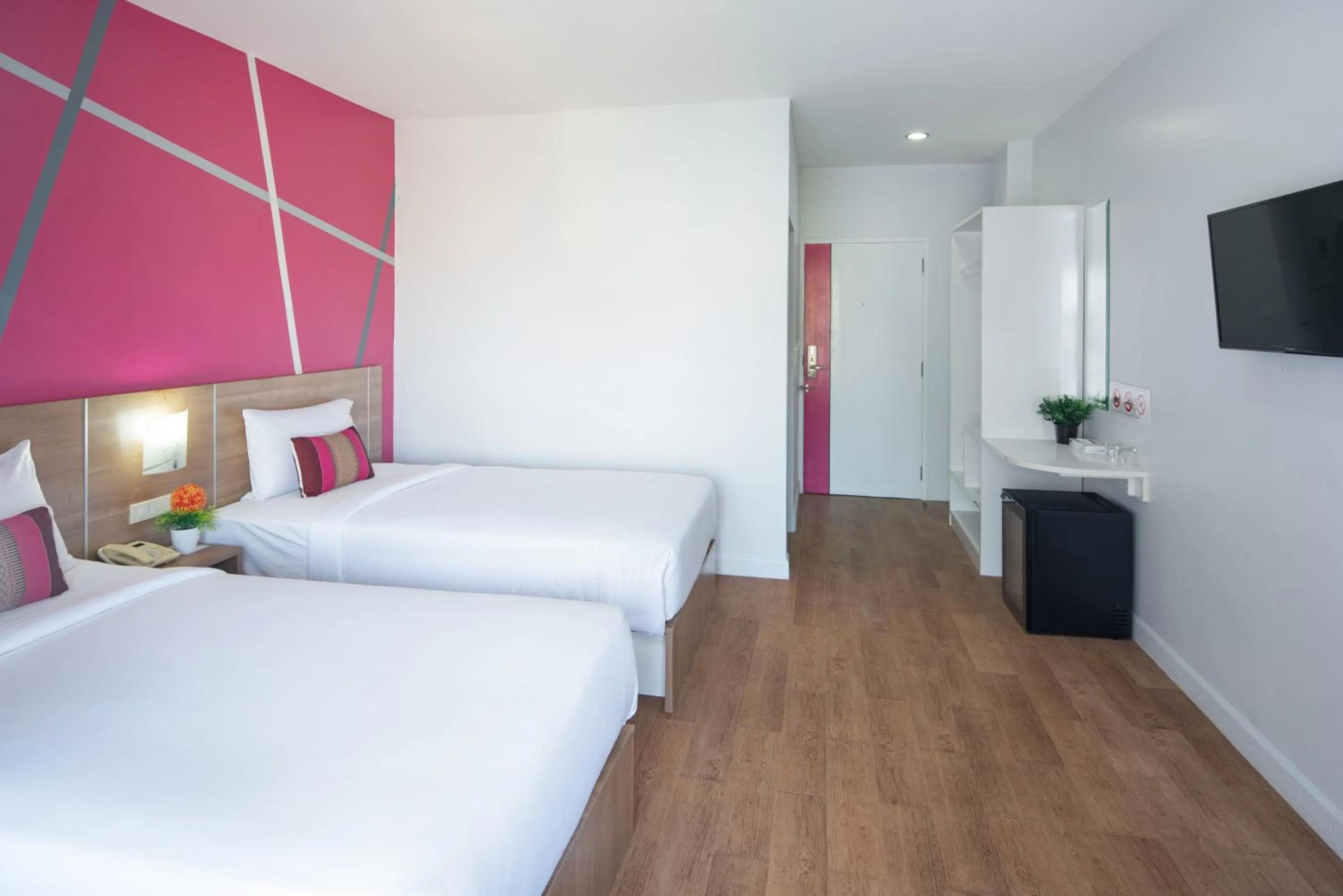 Bed in Eco Inn Lite Ubon Ratchathani